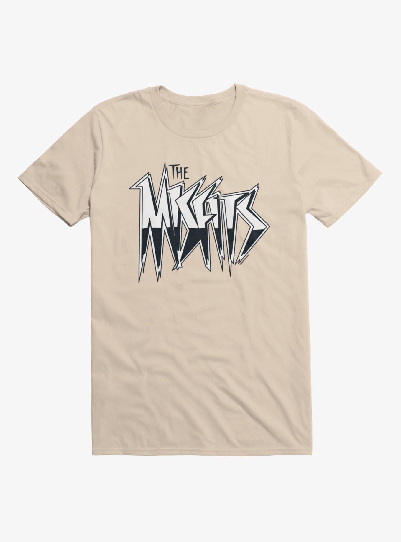 Jem And The Holograms The Misfits Monochrome Logo T-Shirt, SAND, hi-res view 1