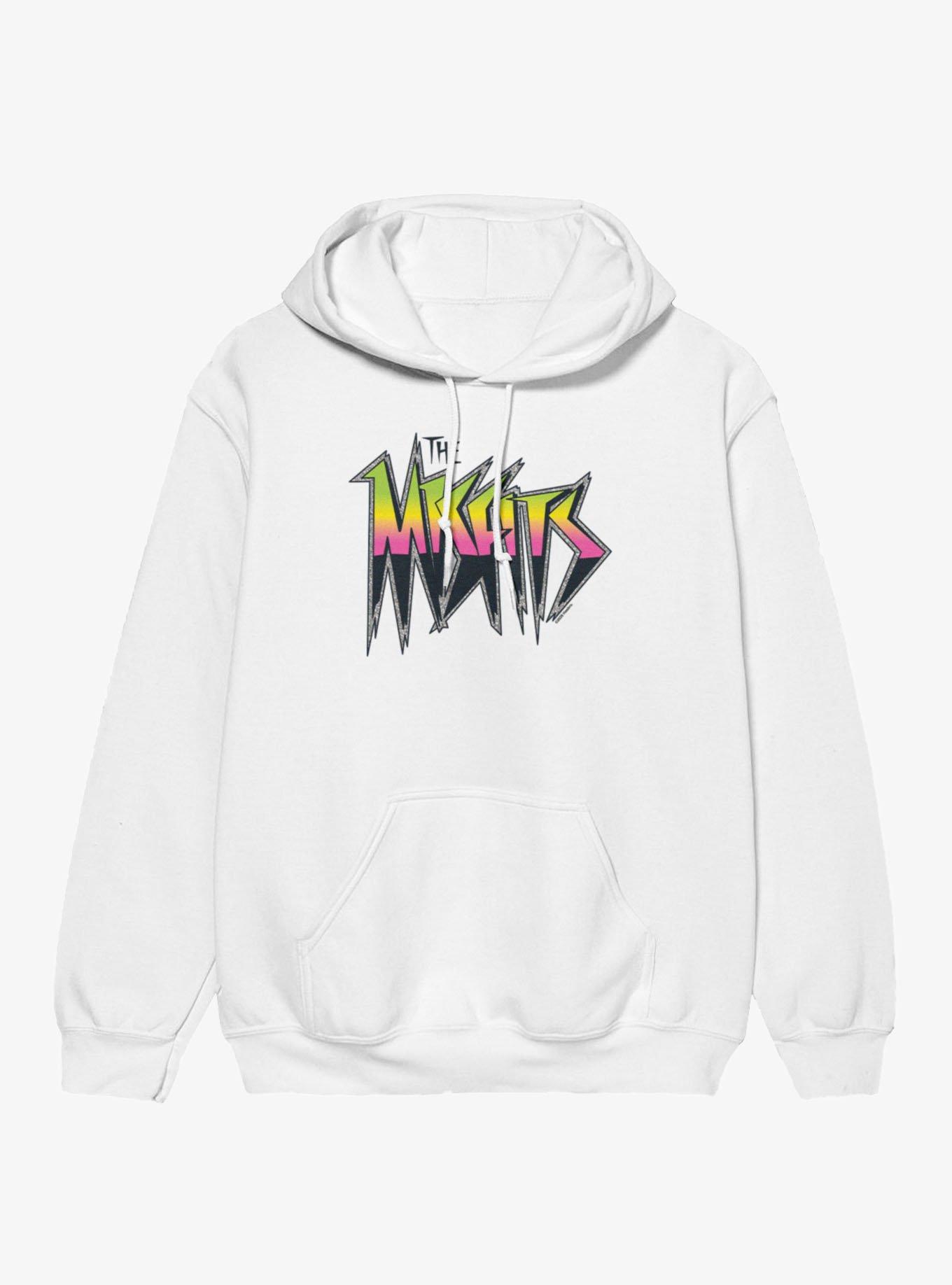Jem And The Holograms The Misfits Retro Ombre Logo Hoodie, WHITE, hi-res view 1