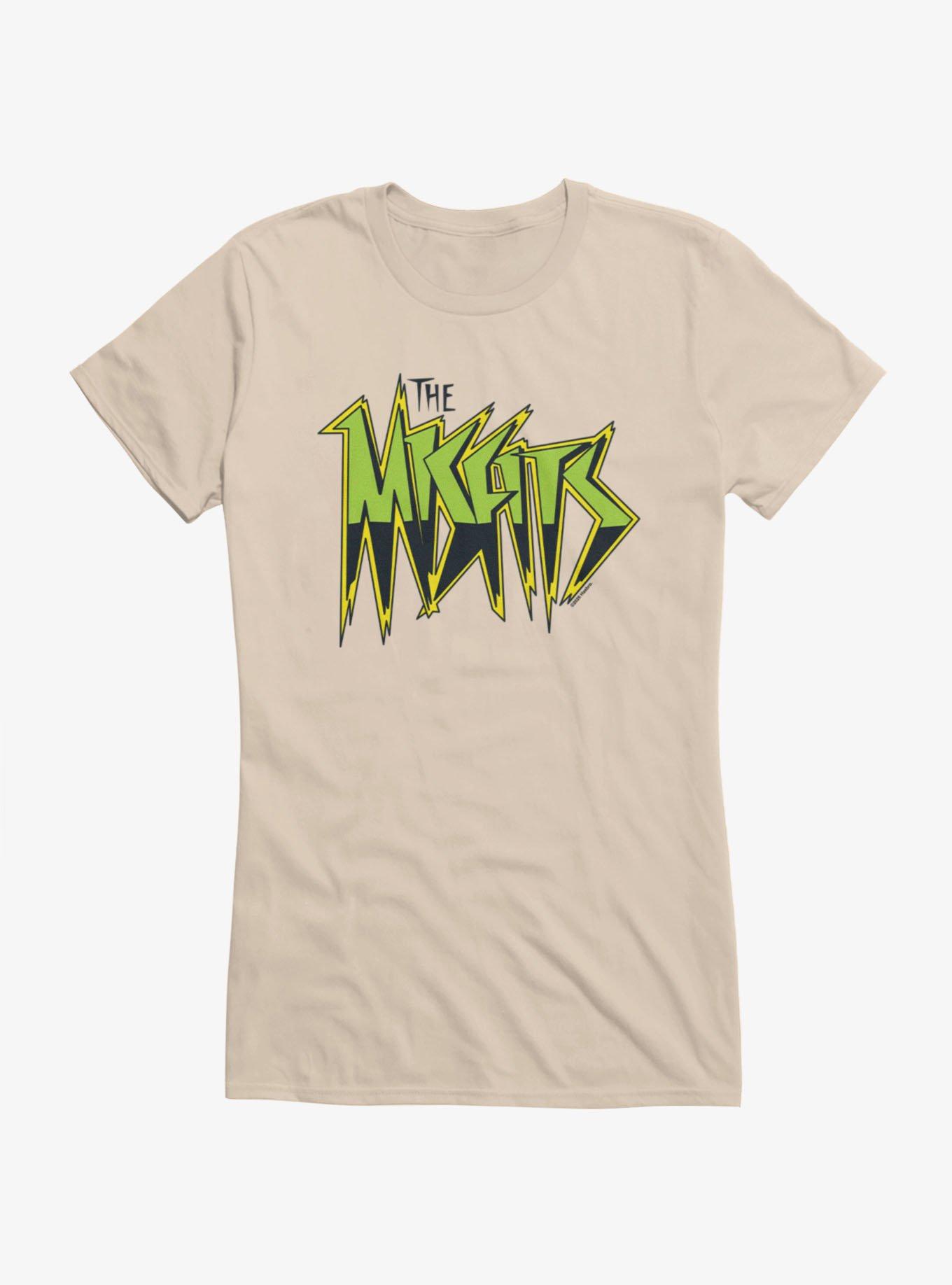 Jem And The Holograms The Misfits Retro Green Logo Girls T-Shirt, SAND, hi-res view 1