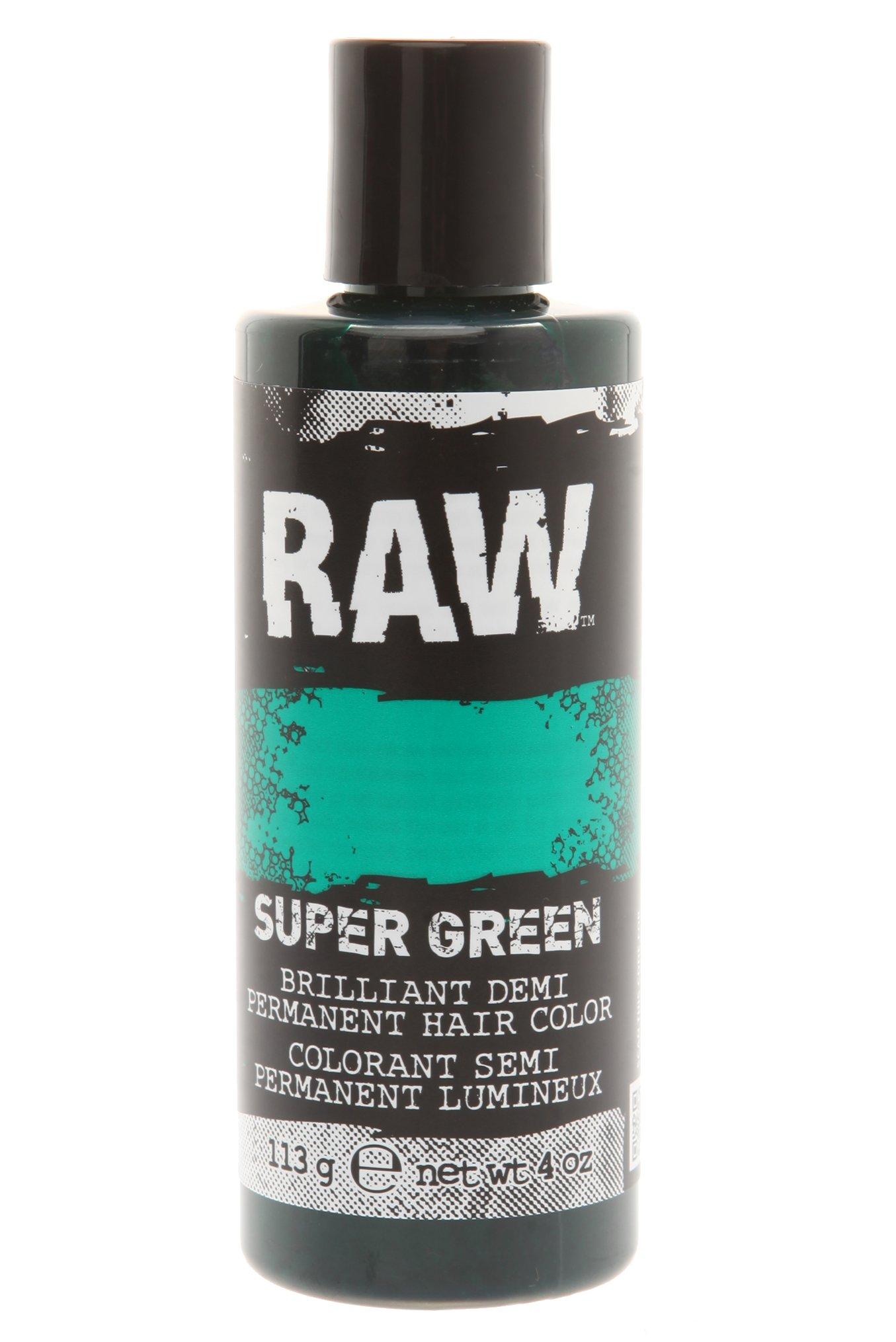RAW Super Green Demi-Permanent Hair Color, , hi-res