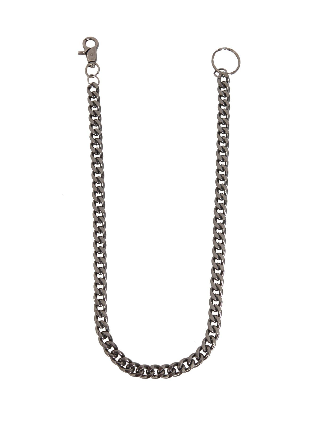 Gunmetal 24" Basic Wallet Chain, MULTI, hi-res