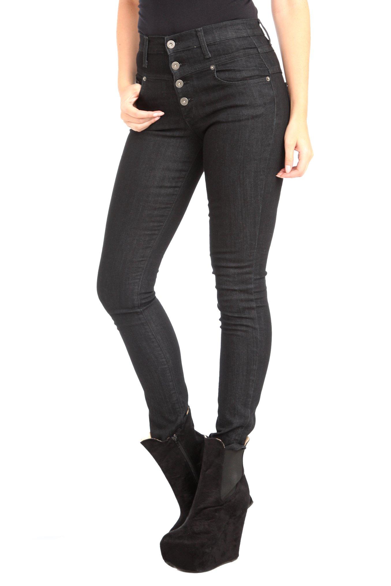 Judy Blue Black High-Waisted Skinny Jeans, BLACK, hi-res