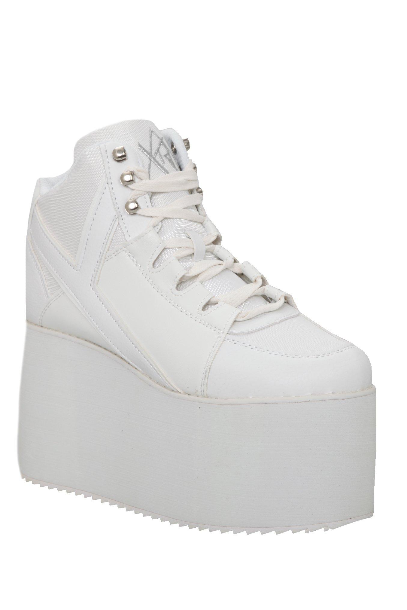 Yru white store platform sneakers