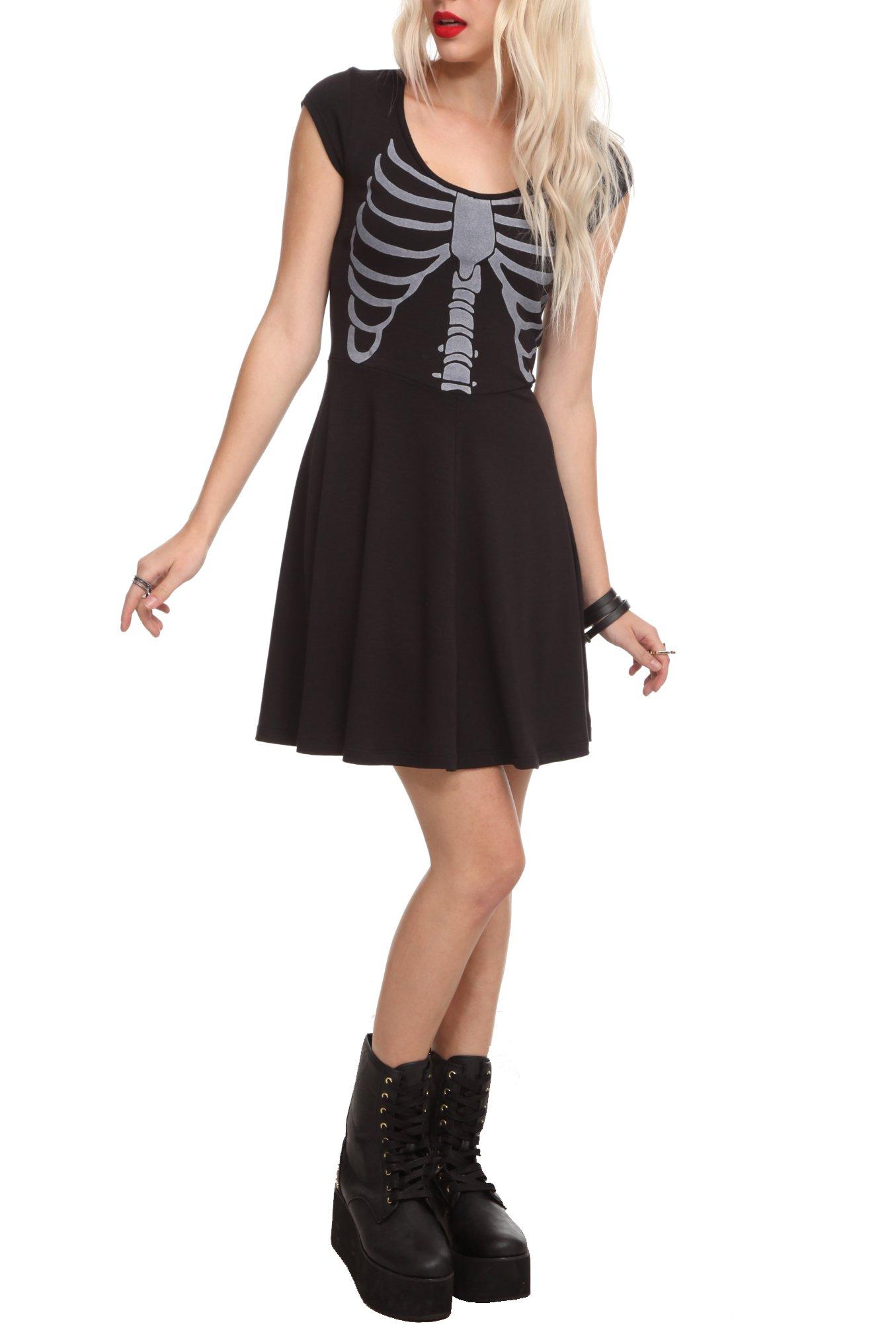 Hot topic 2025 skeleton dress