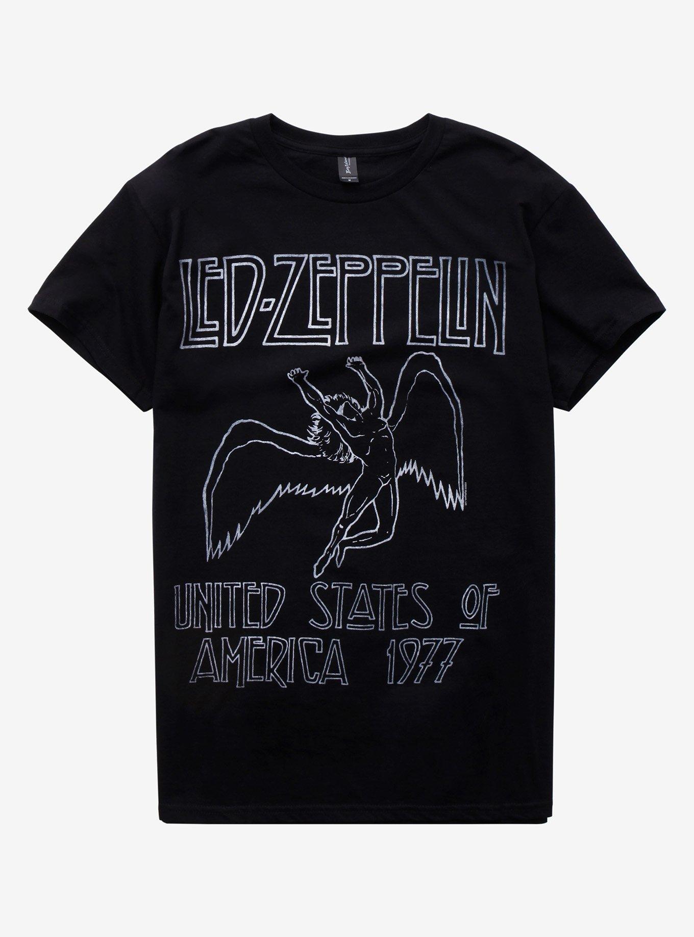 Led Zeppelin 1977 T-Shirt, BLACK, hi-res
