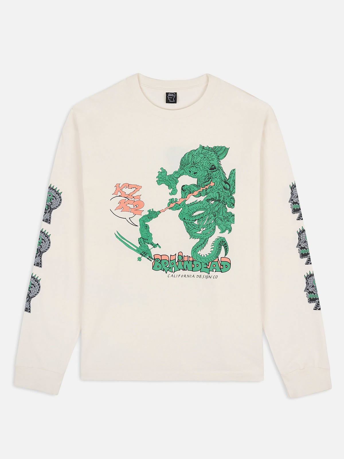 K2 X Brain Dead Dragon Shredder Long Sleeve Tee 2023 | K2 Skis and