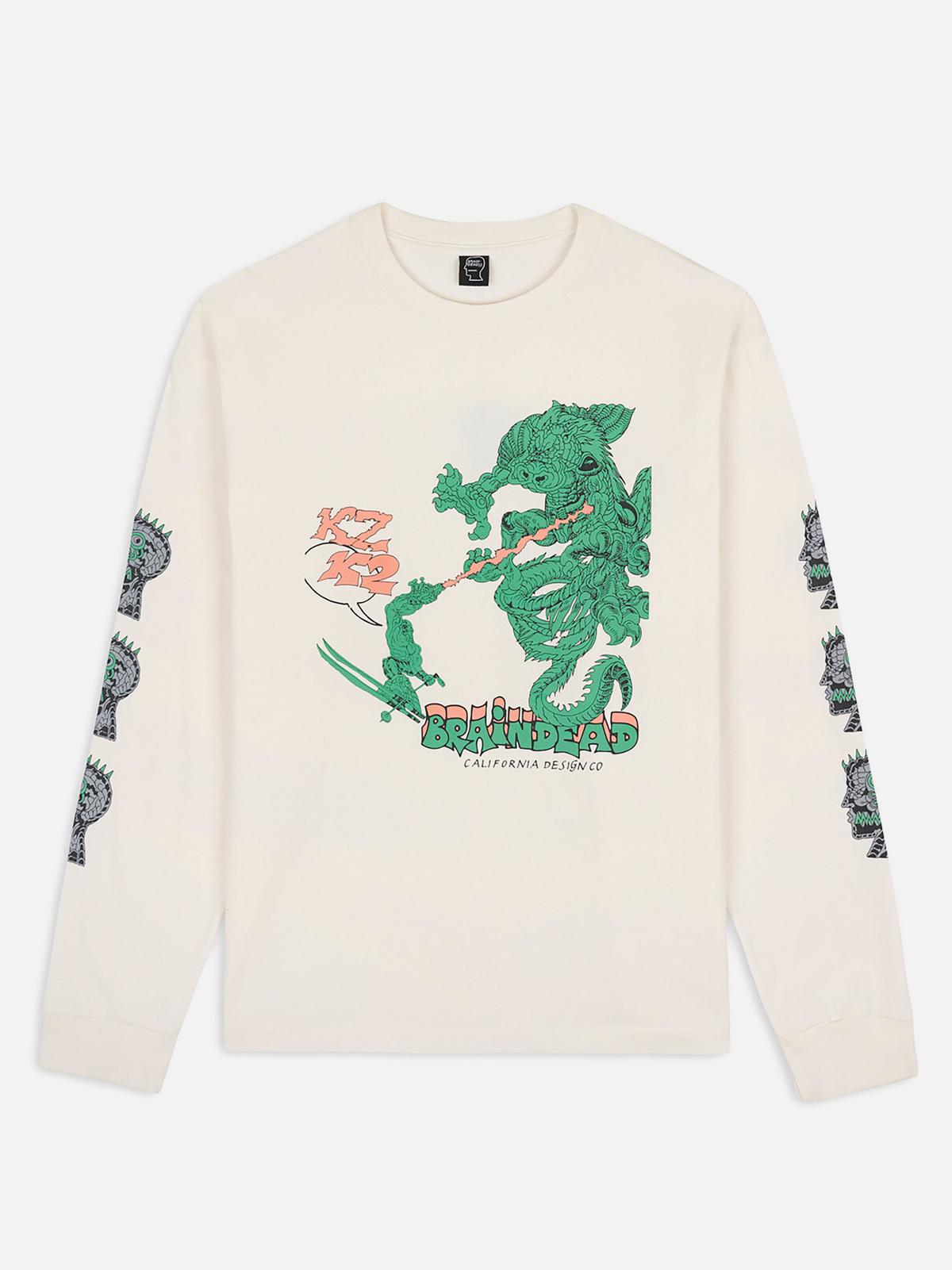 K2 X Brain Dead Dragon Shredder Long Sleeve Tee 2023 | K2 Skis and 