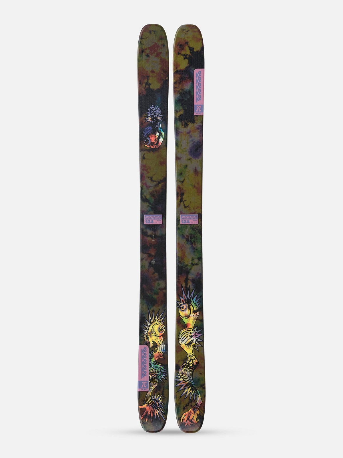 k2 124 cm skis Men's Reckoner Ski Ideal for advanced riders focused on pillow lines K2 Amp Youth Skis, 124cm,