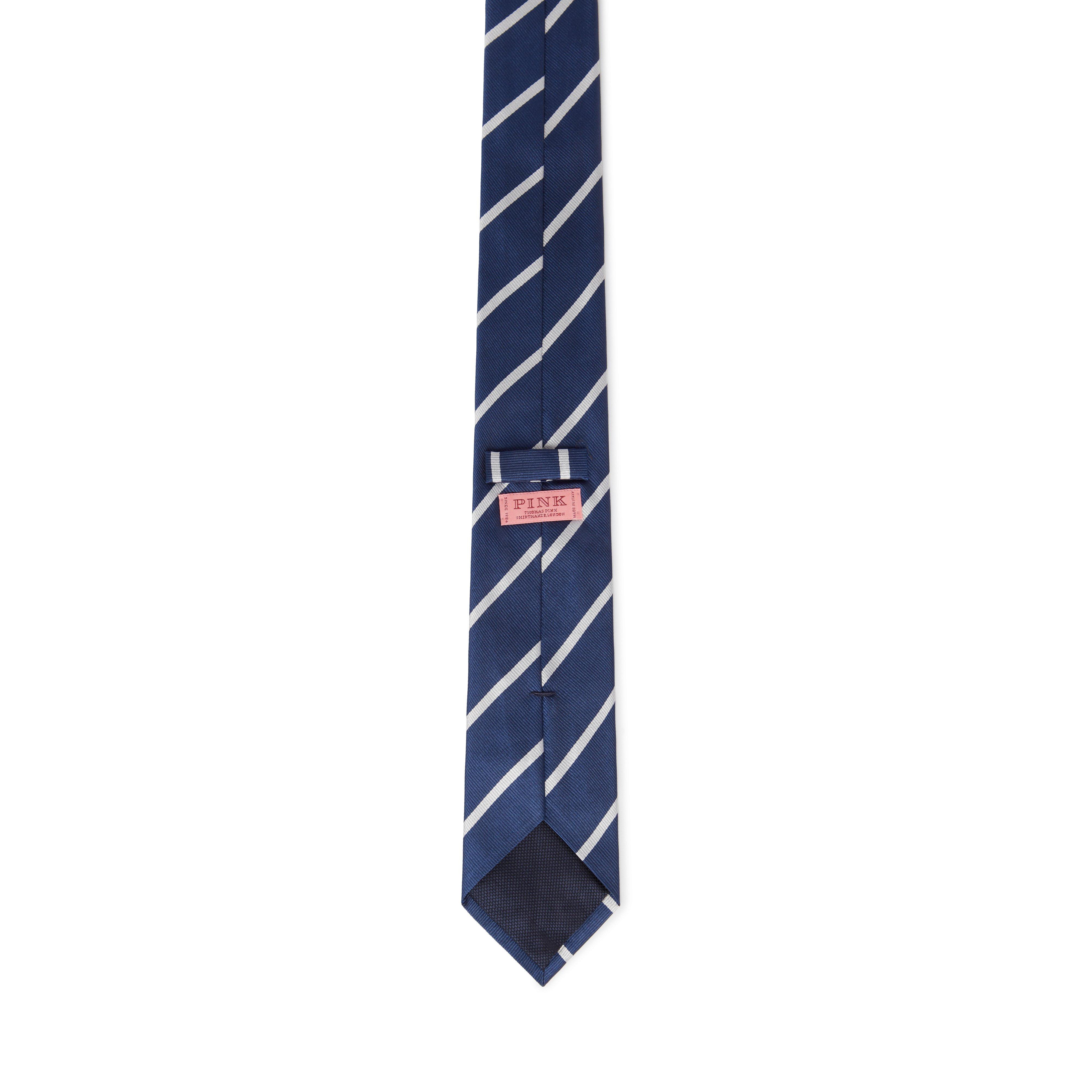 Silk tie THOMAS PINK Pink in Silk - 34105567