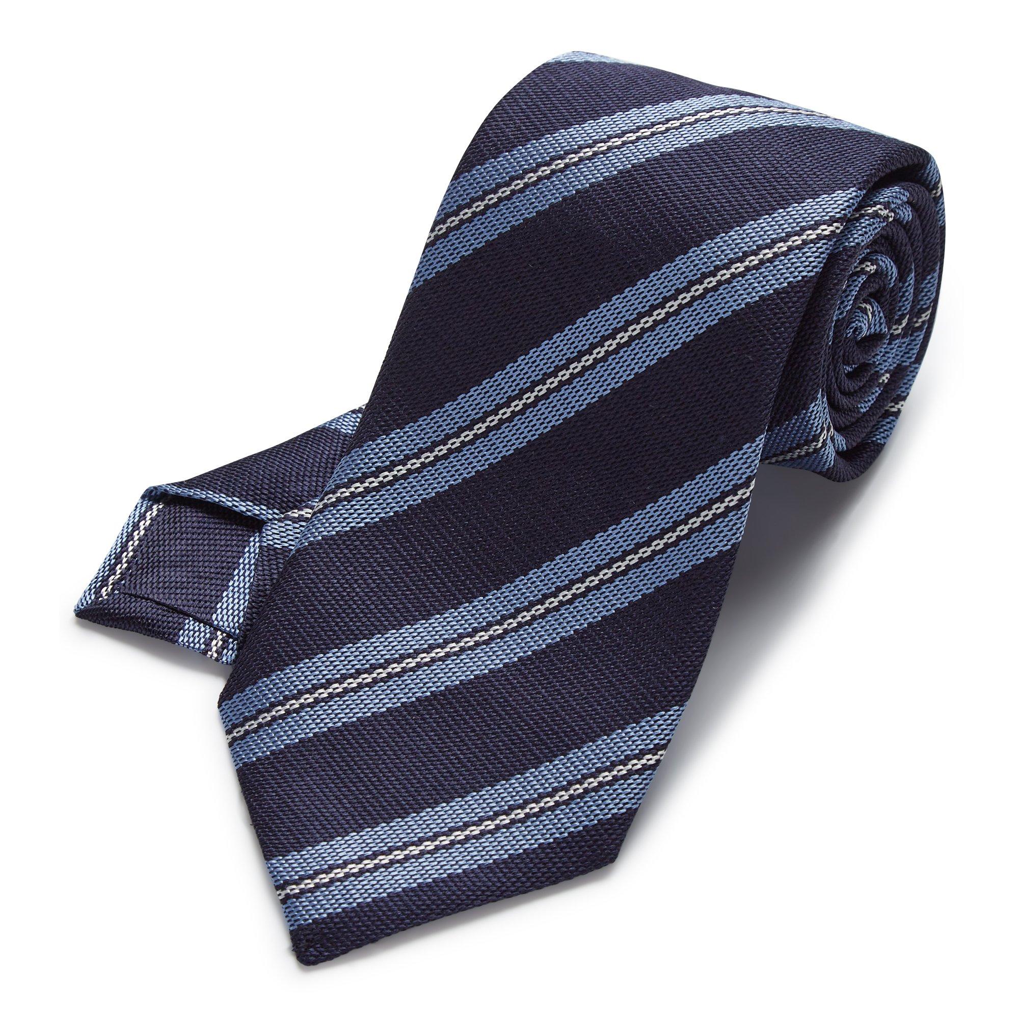 Thomas PINK Tie Purple Blue & Pink Checks 3½” wide 100% Silk Made UK Exl't  Cond,  in 2023