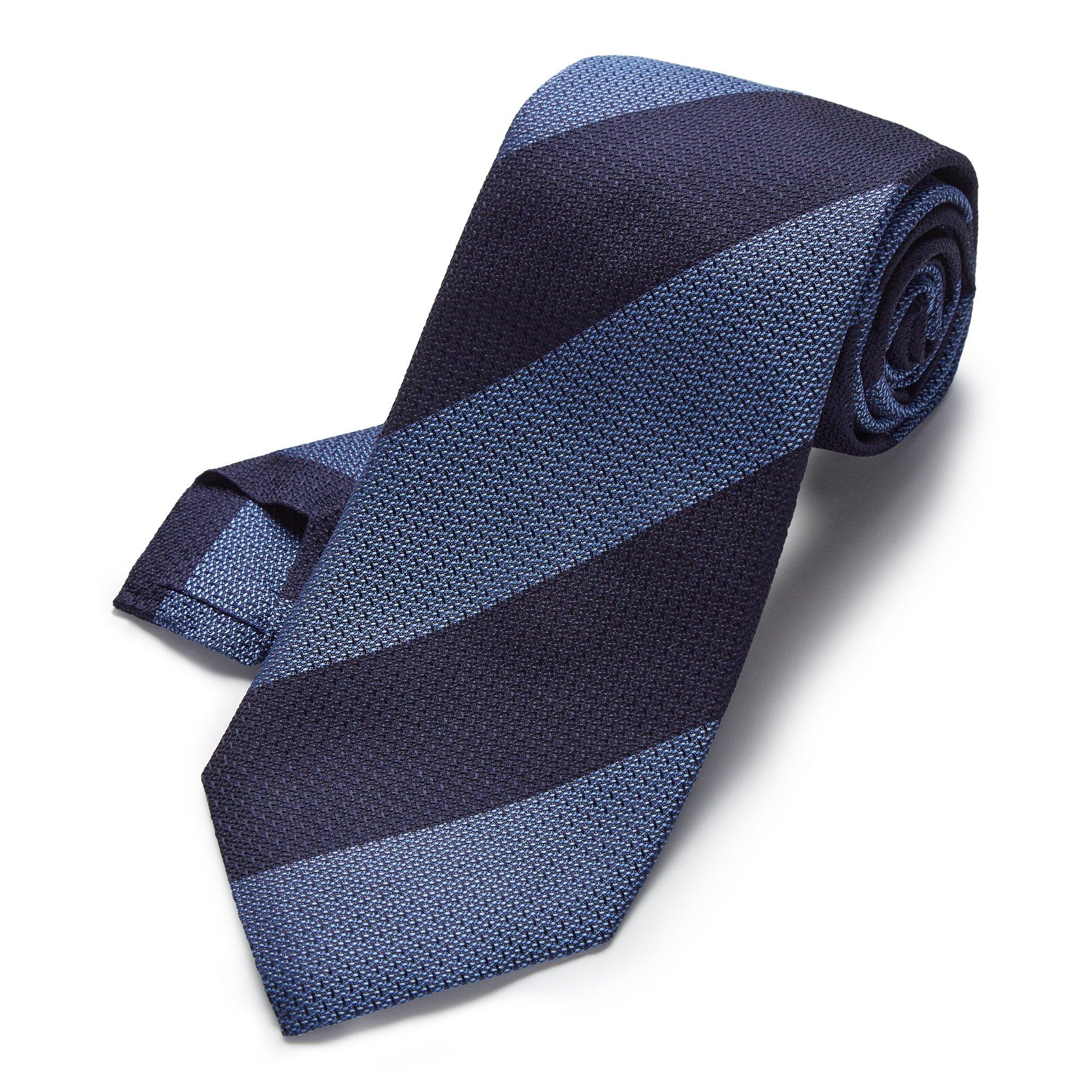 Silk tie THOMAS PINK Navy in Silk - 30892996