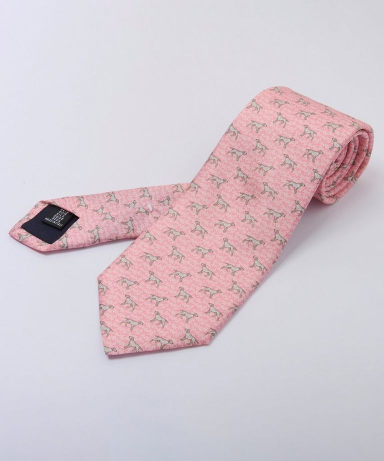 ✨NEW✨ Thomas Pink Tie - Pink w/ Horses Pattern
