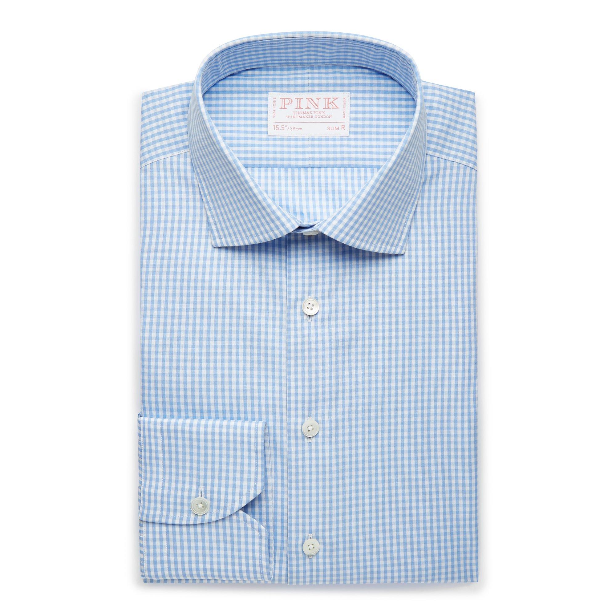 Thomas Pink Algernon Stripe Slim Fit Double Cuff Shirt, $195