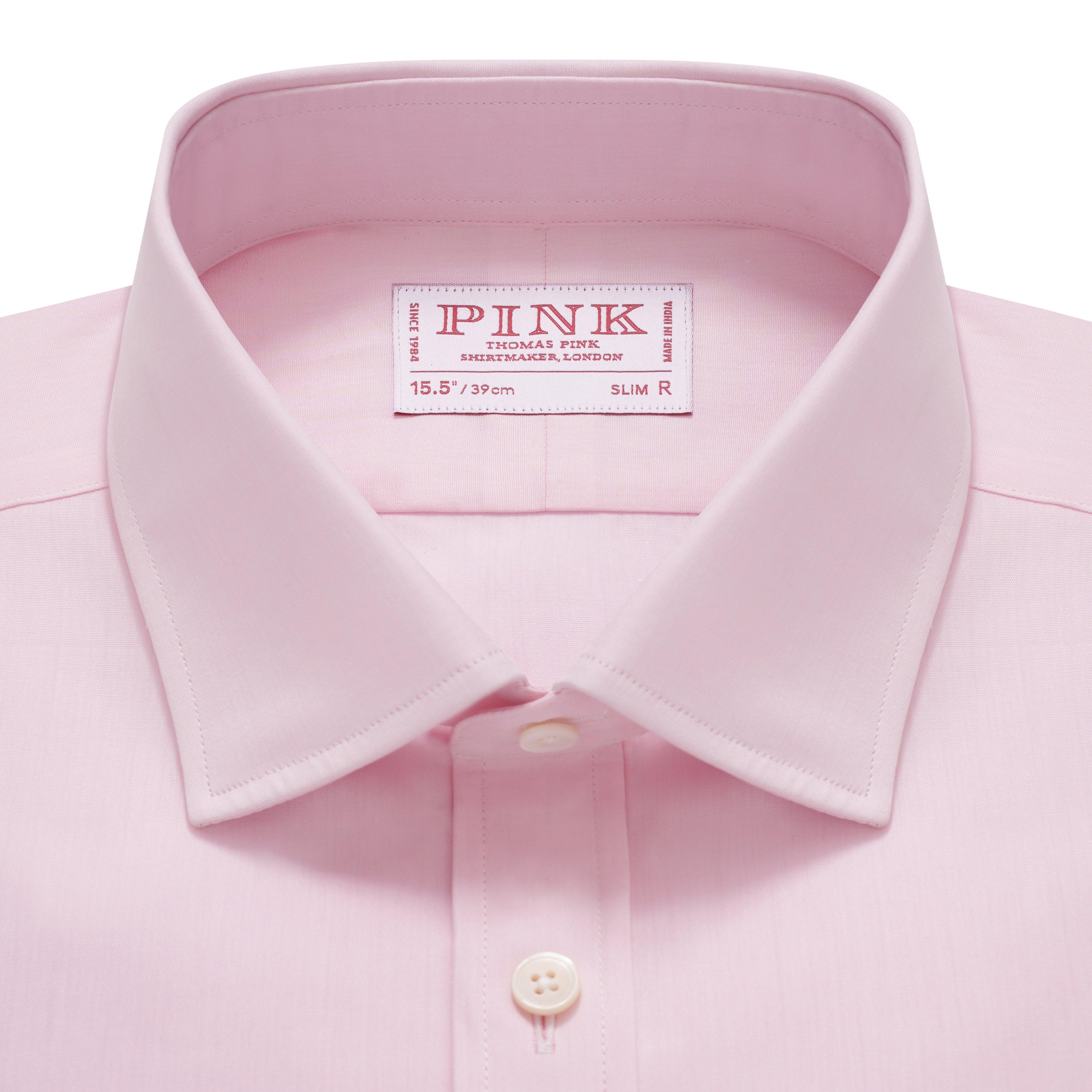 Thomas Pink Slim Fit Formal Ramses Poplin Shirt