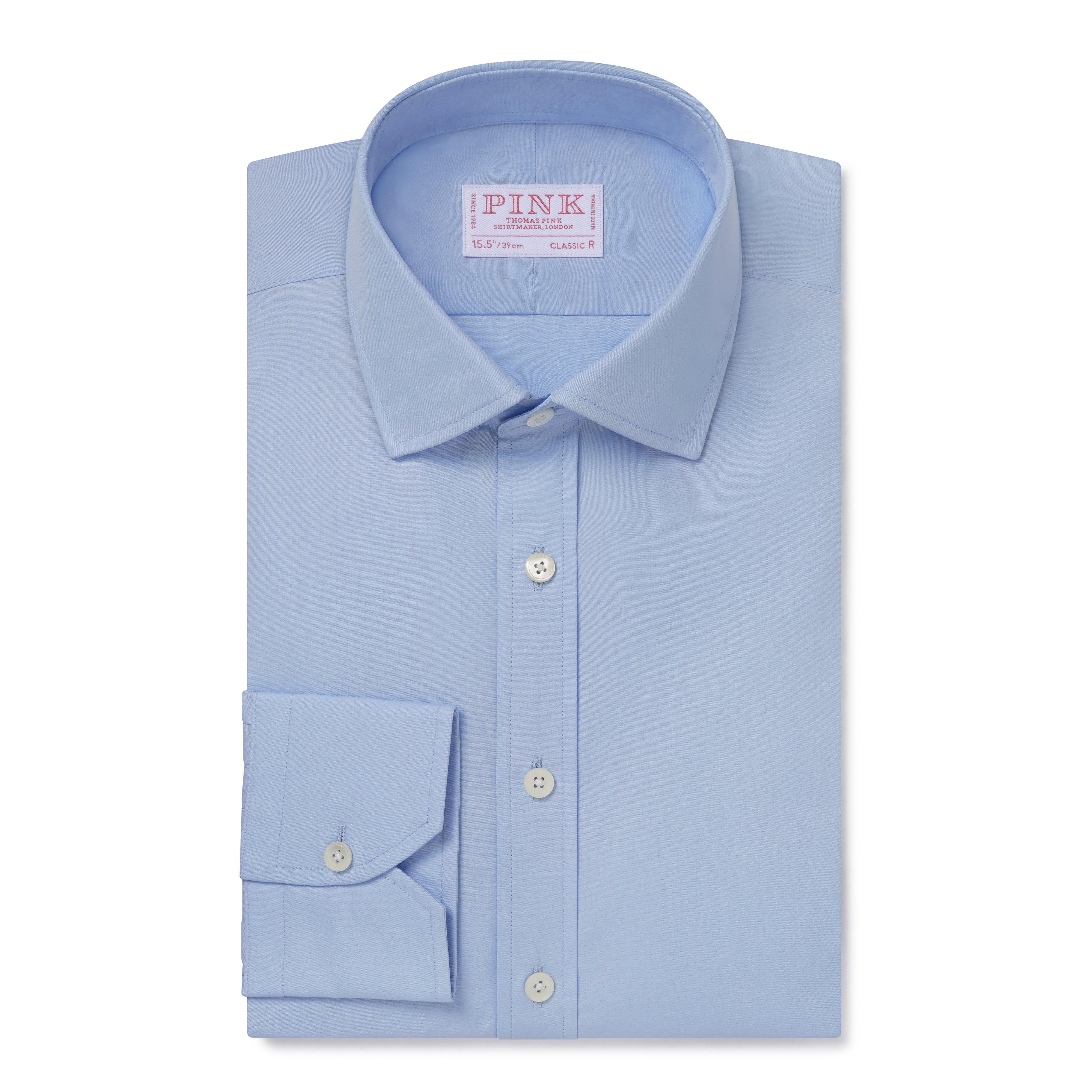 Thomas Pink Slim Fit Formal Ramses Poplin Shirt