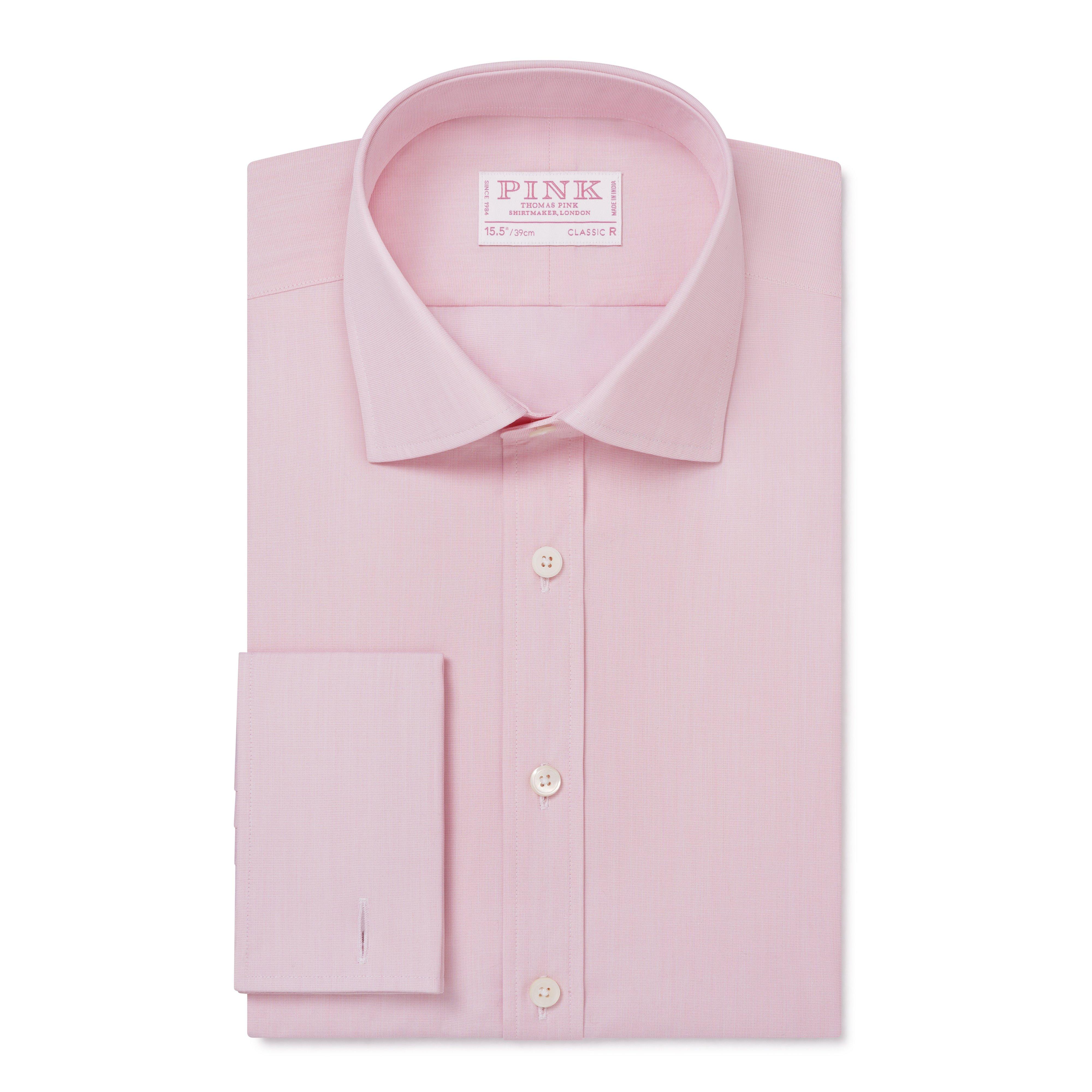 Thomas Pink Oscar Slim Fit Double Cuff Shirt, Blue, 14