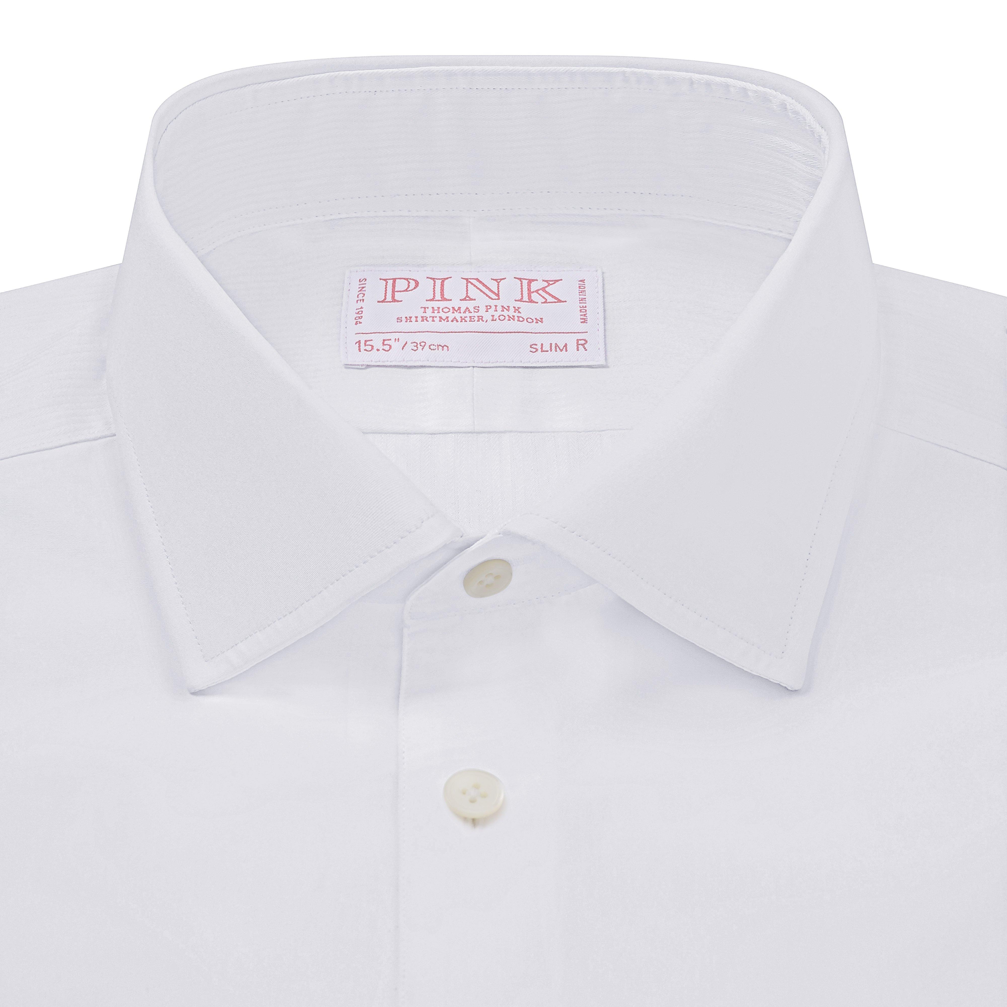 THOMAS PINK White Crisp Cufflink dress Shirt in 2023