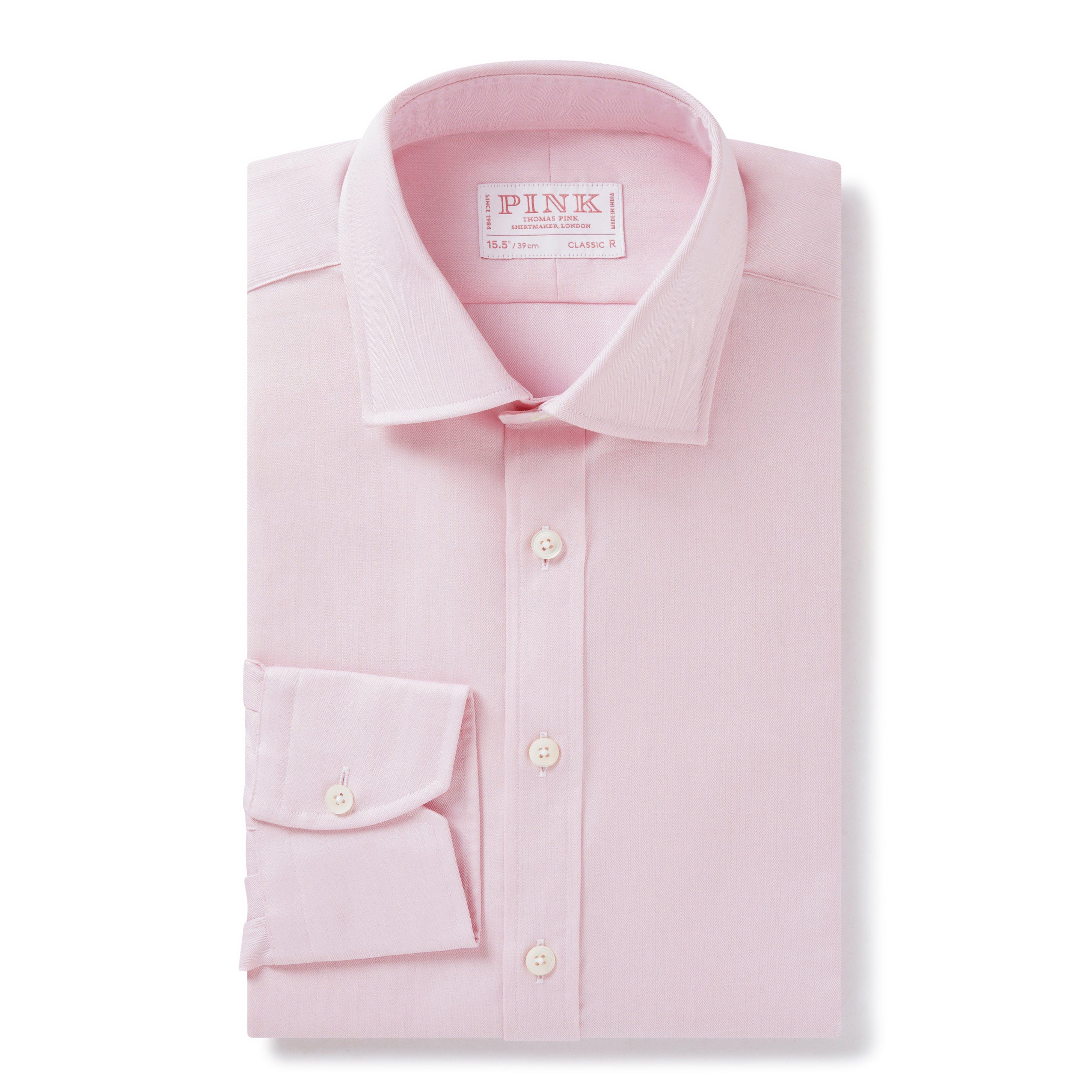 Thomas Pink Traveller Button-down Collar Slim Fit Dress Shirt in