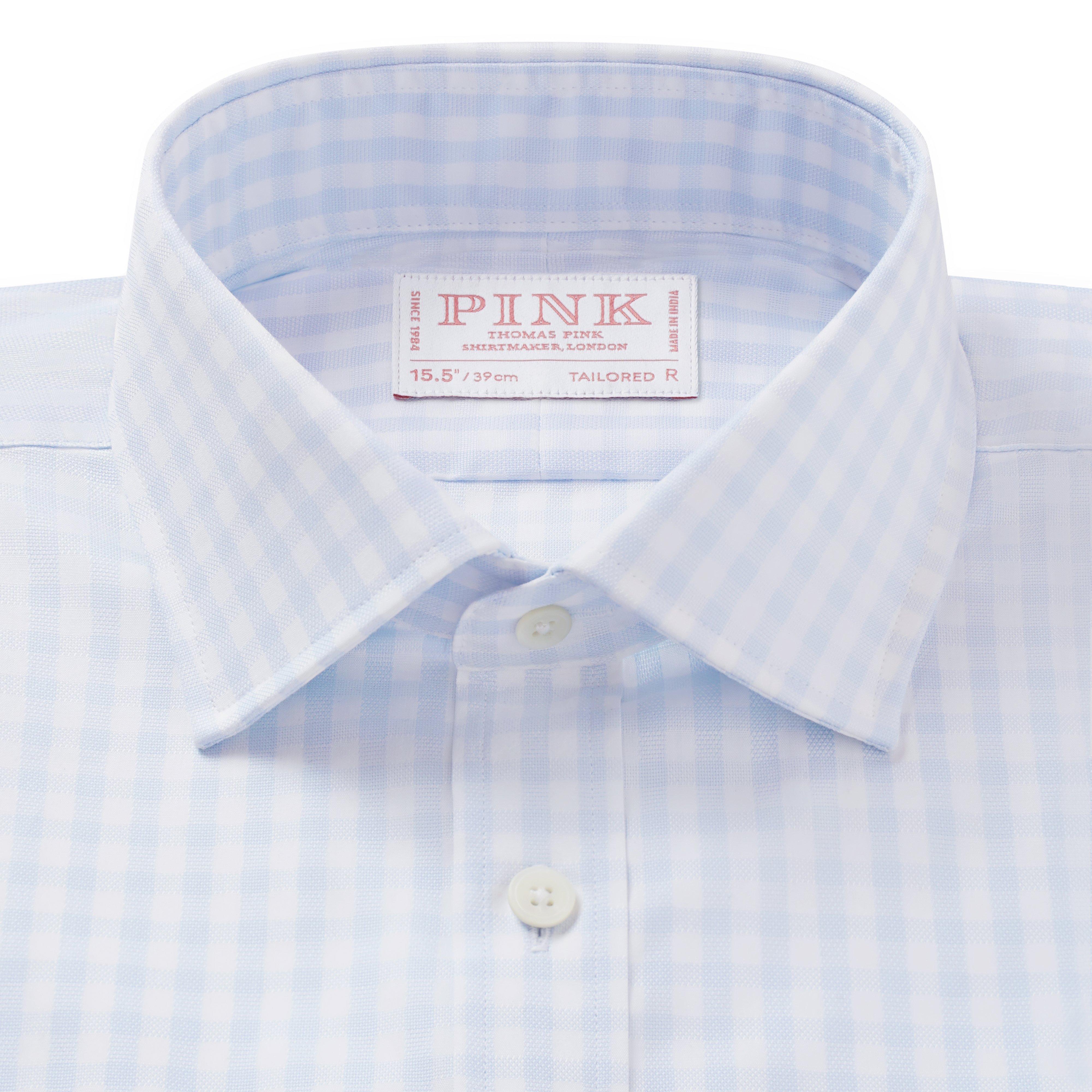 Thomas Pink Men's Checkered Button Down Shirt