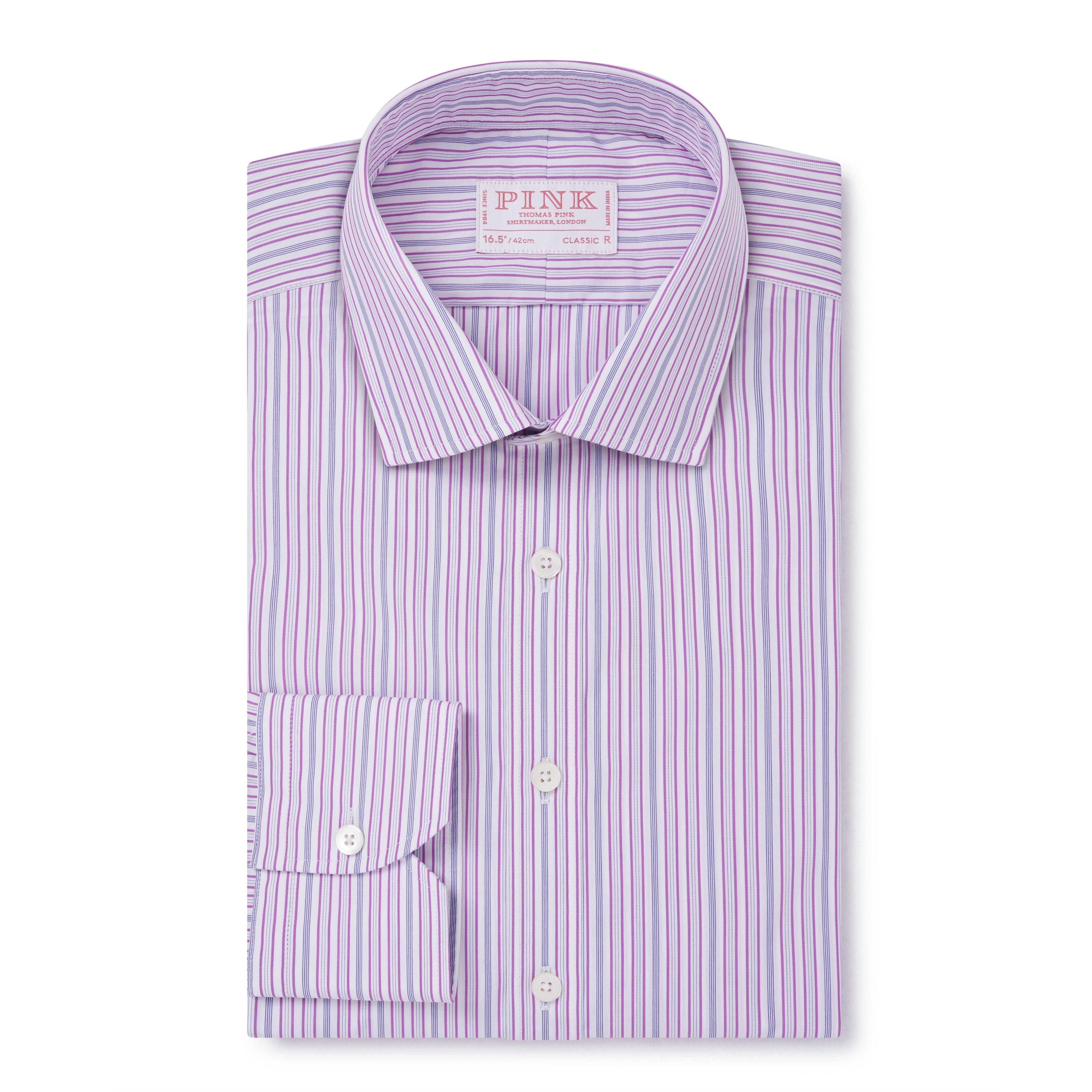 NEW Evening Marcella classic fit shirt sale whiteThomas pink shirtmaker Size 15.5 39L