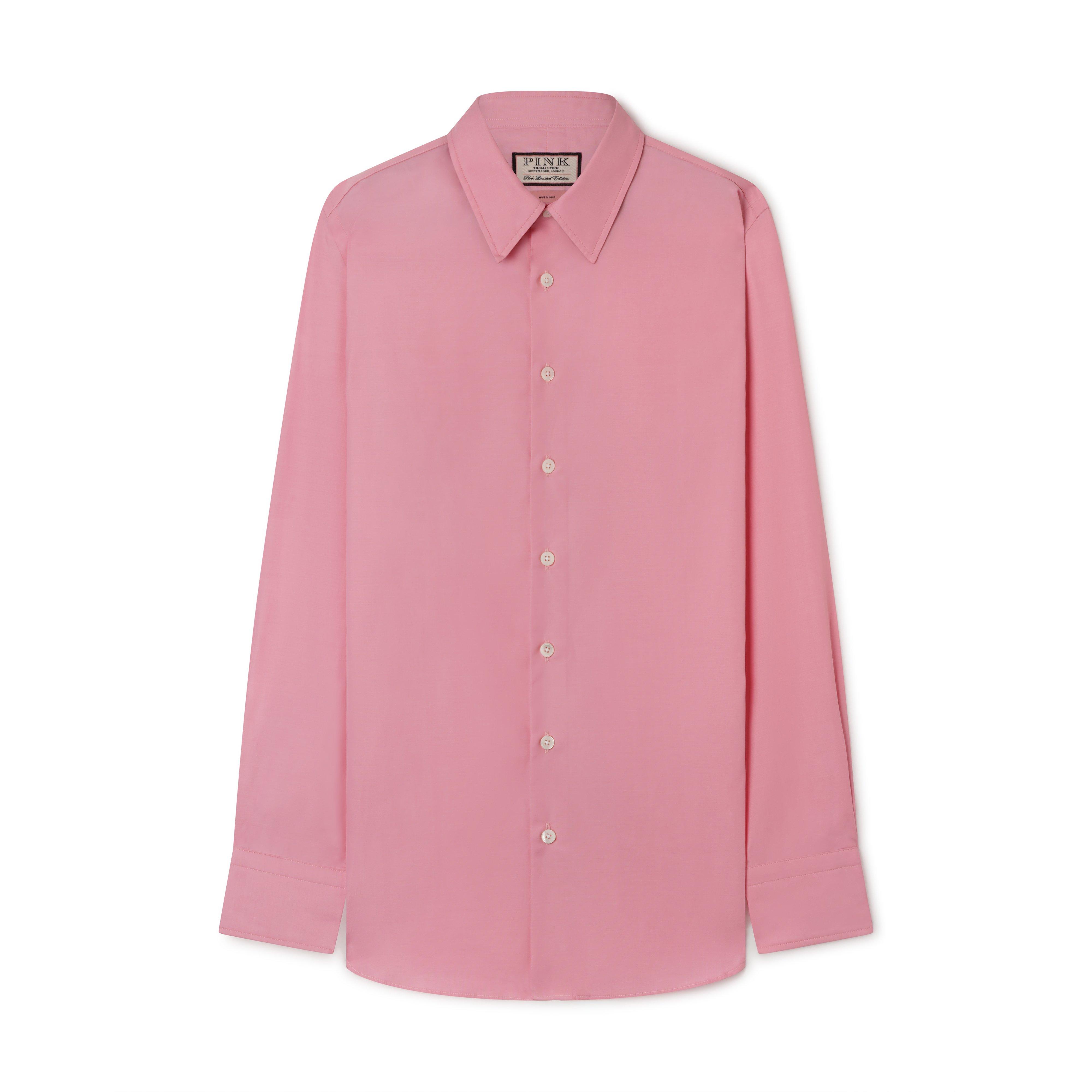 Thomas Pink Slim Fit Formal Ramses Poplin Shirt