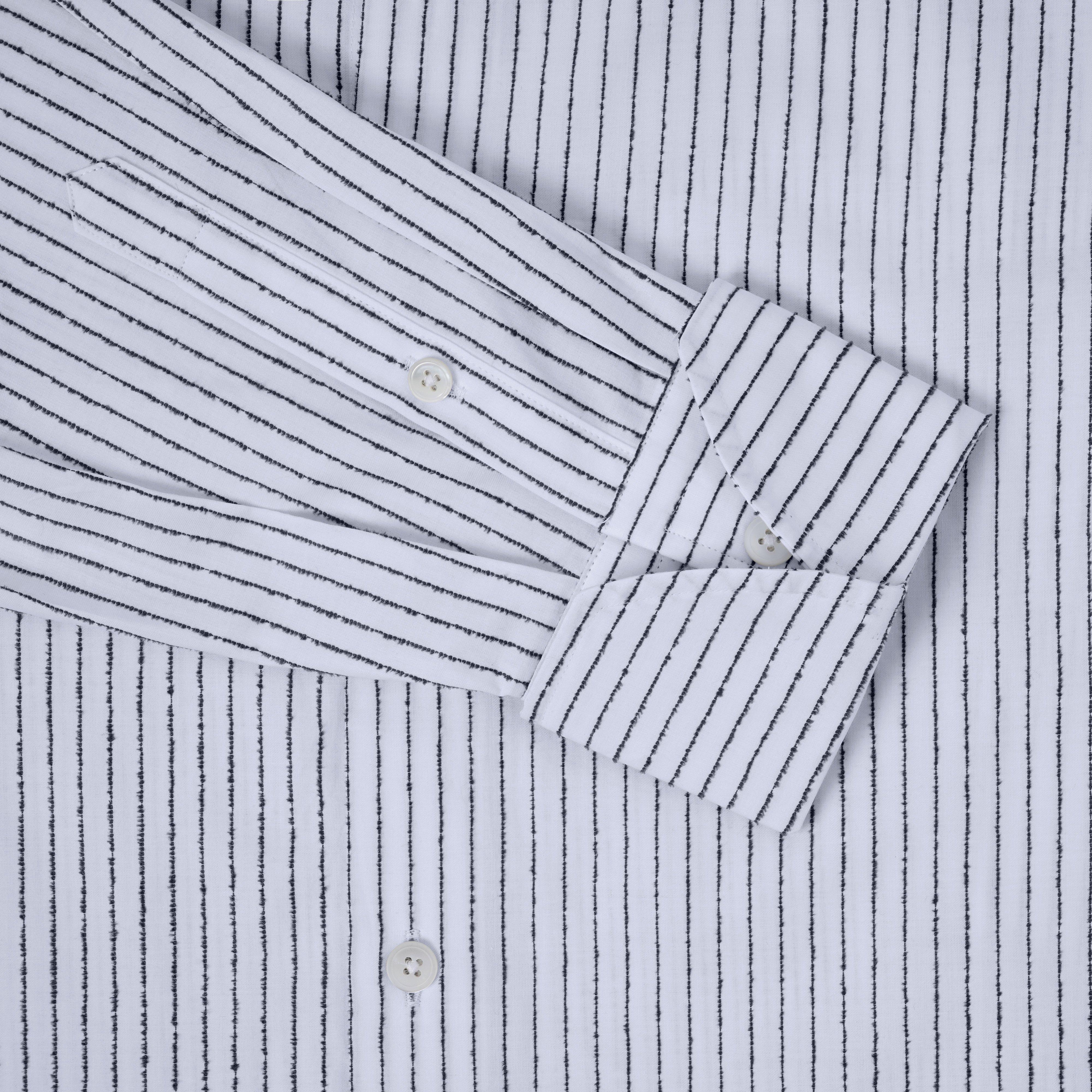 Thomas Pink Women Blue/ White Stripe Oversized Collar Designer Shirt S –  Afashionistastore