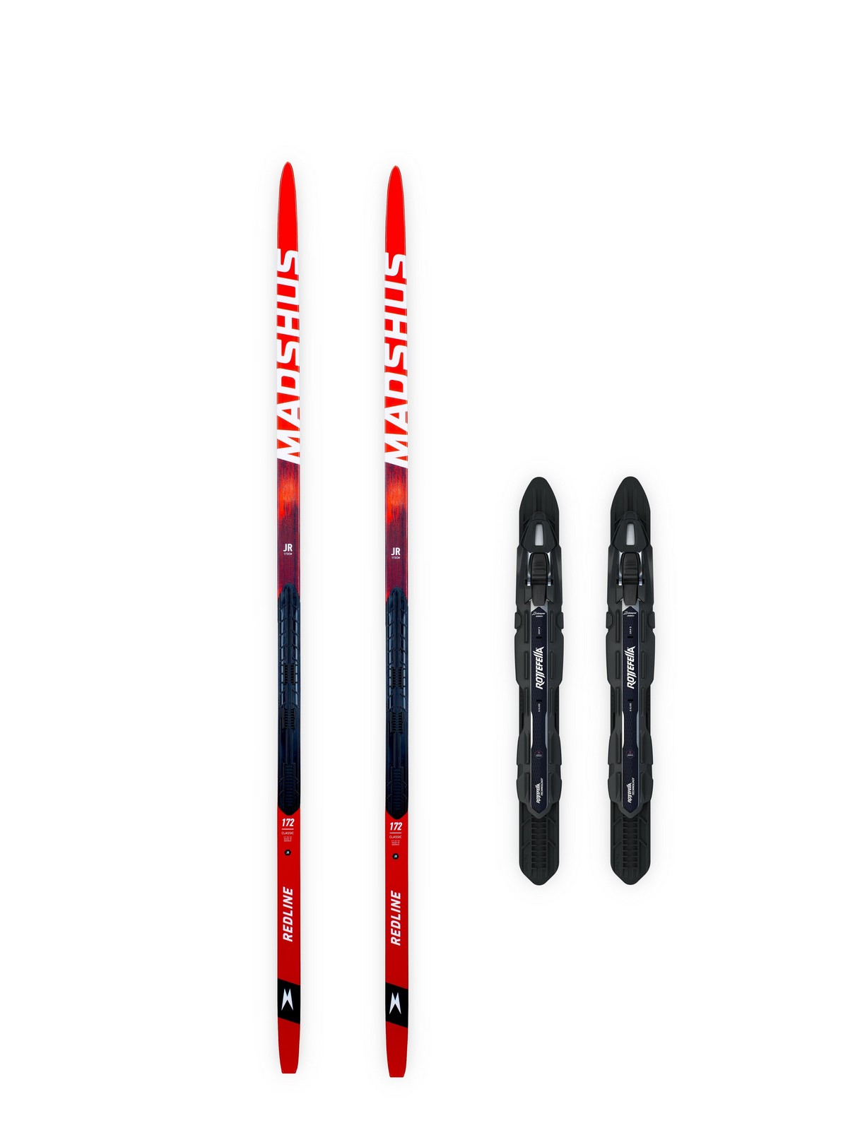 Madshus Redline Classic Jr Skis with Xcelerator Jr Classic
