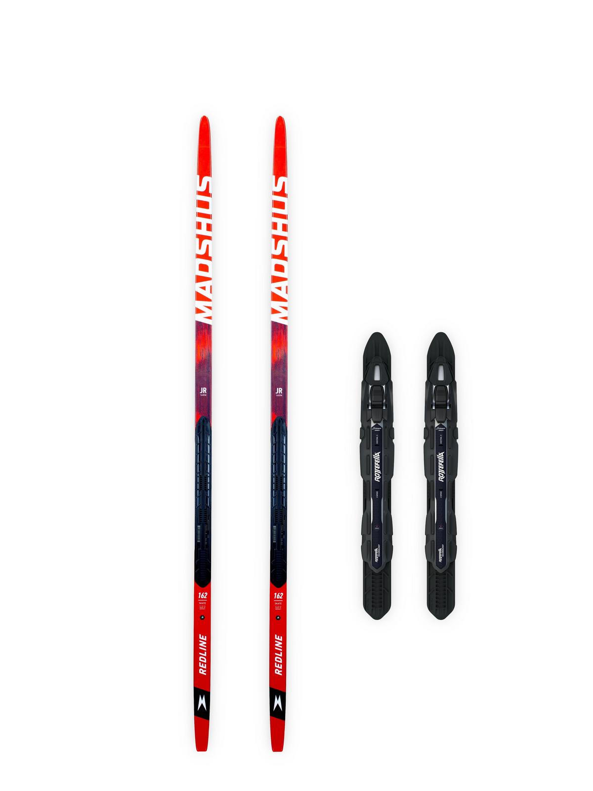Madshus Redline Skate Jr Skis with Xcelerator Jr Skate Madshus Redline Skate Jr Skis with Xcelerator Jr Skate