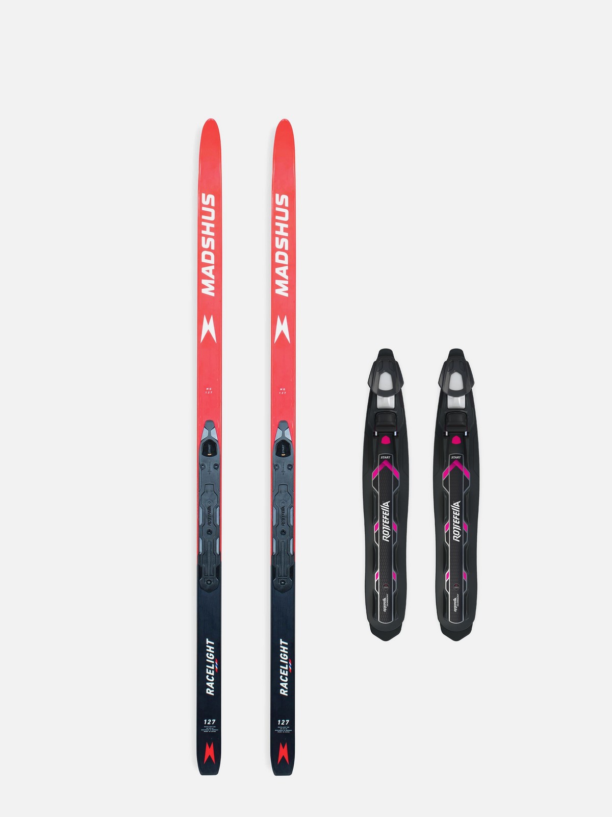 Madshus Racelight MG Skis with Rottefella Start Binding (Mounted