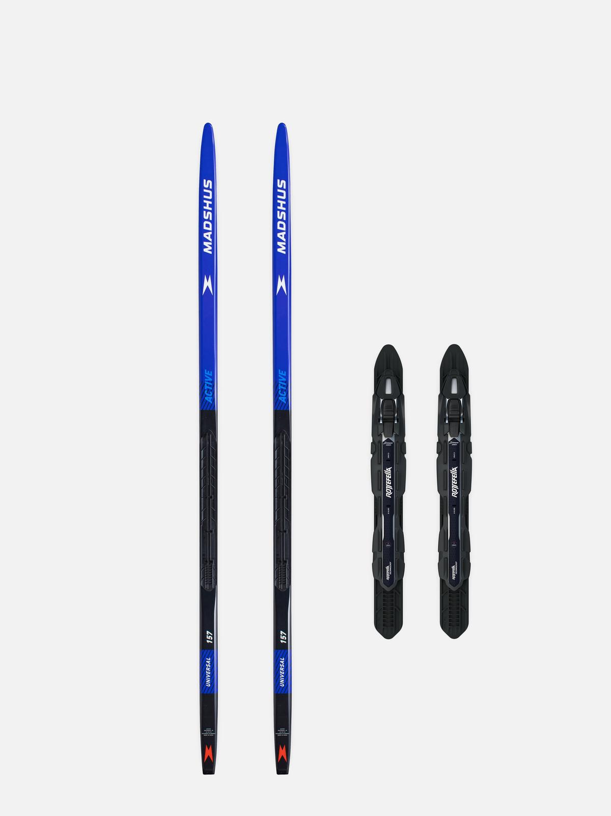 Madshus Active Universal Jr Skis with Xcelerator Jr Classic