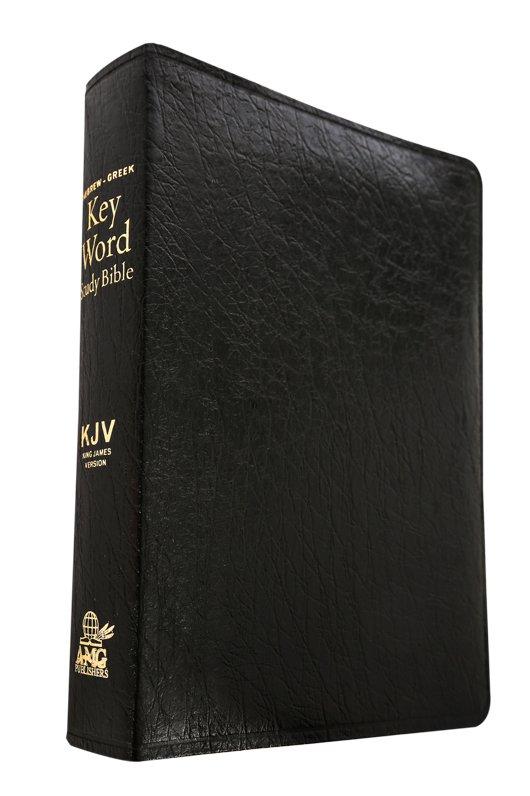 KJV Hebrew-Greek Key Word Study Bible, Genuine Leather, Black
