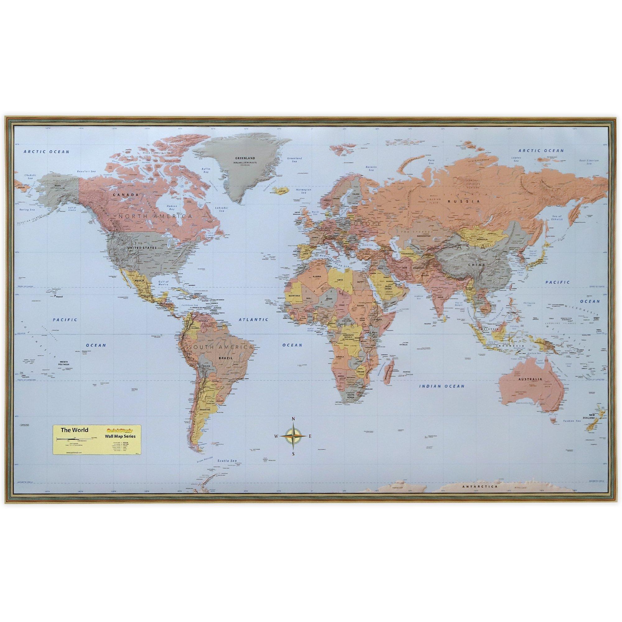 英語版　All About Maps Amazon.com : National Geographic Historic World Wall Map