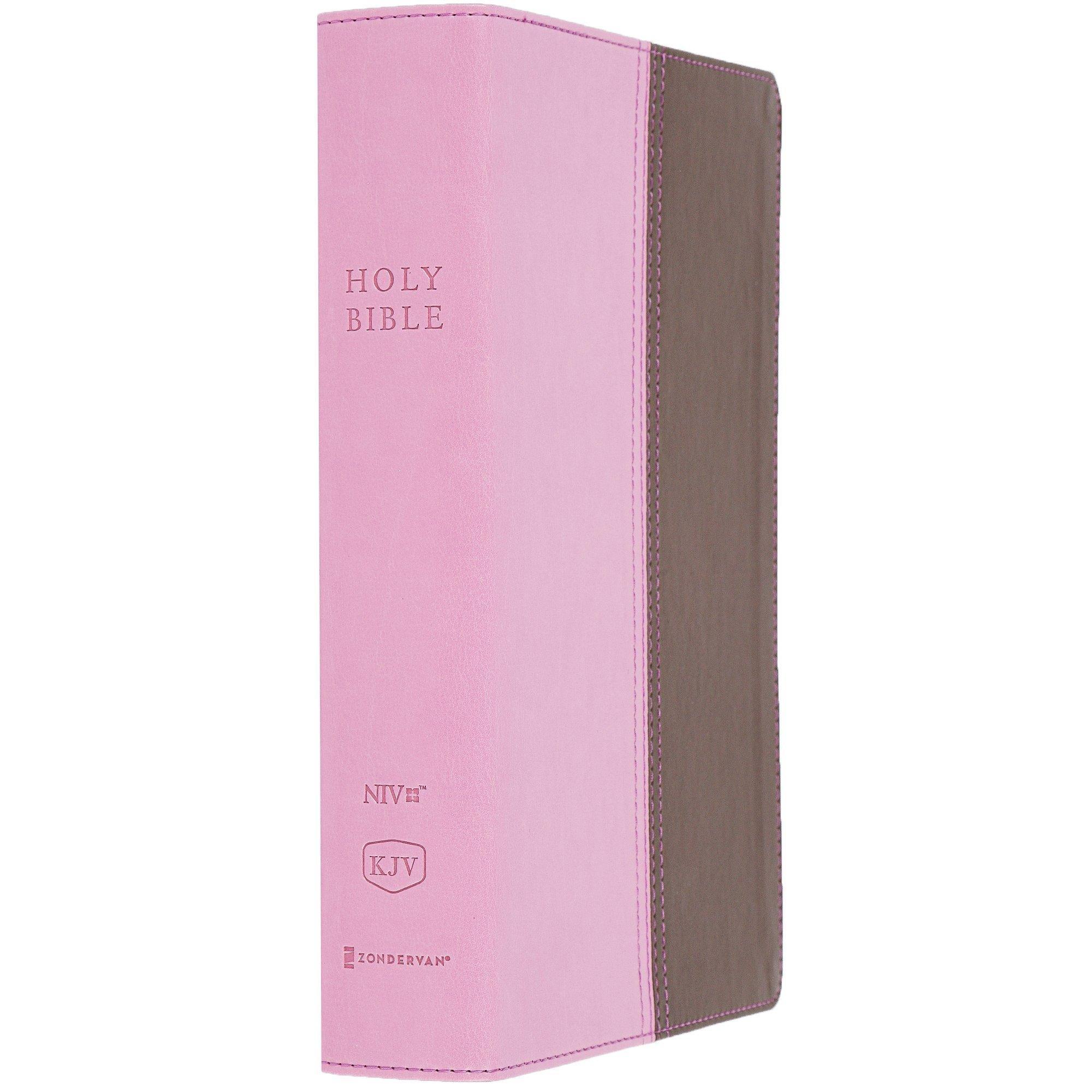 NIV KJV Large Print Side-by-Side Parallel Bible, Duo-Tone