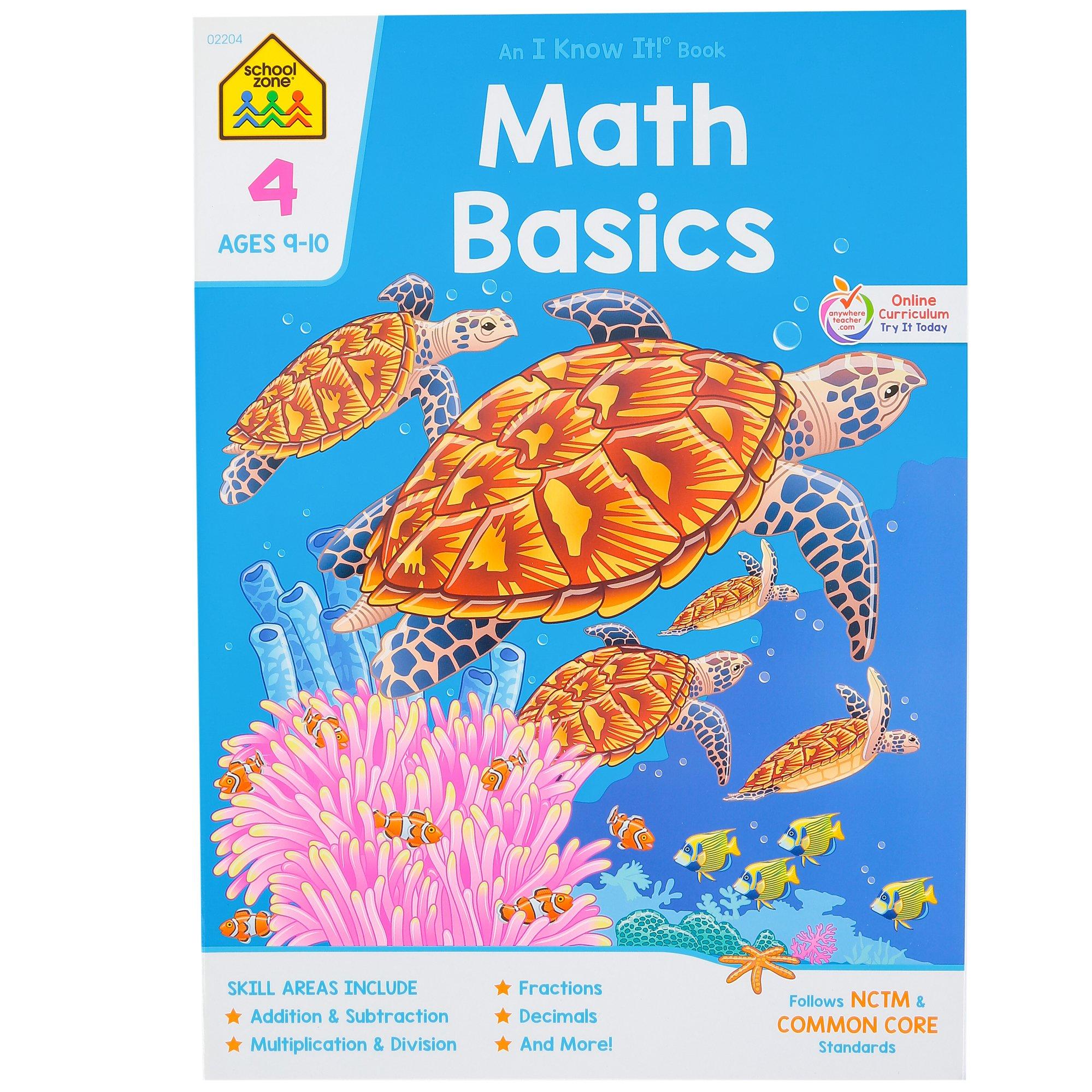 Math Basics Deluxe Edition Workbook, Grade 4 Mardel 2585479