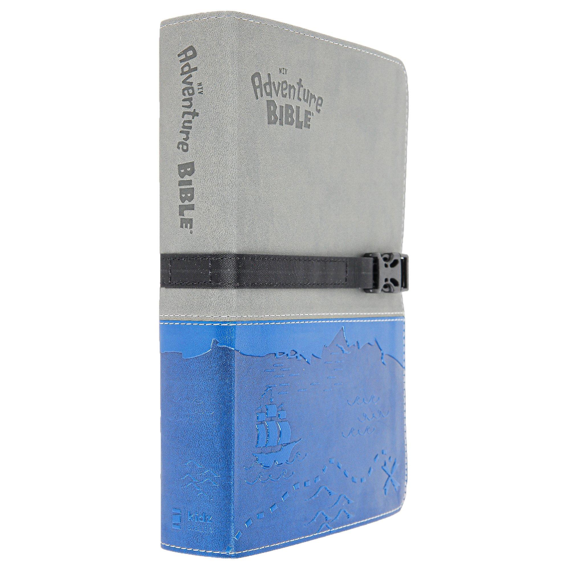 NIV Adventure Bible with Clip, Duo-Tone, Blue and Gray | Mardel