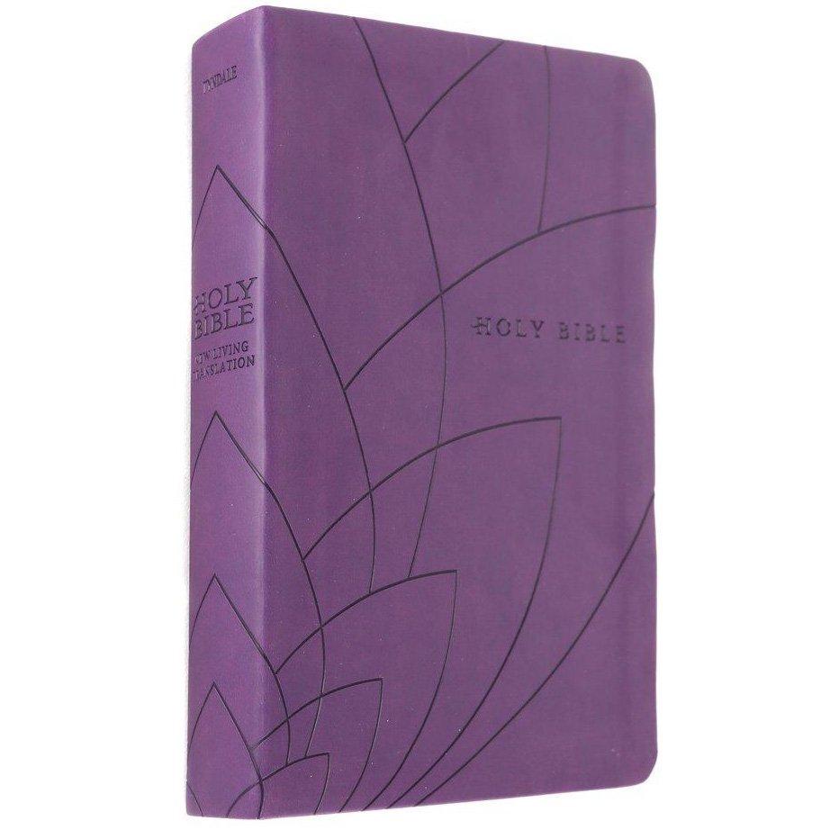 NLT Premium Gift Bible, DuoTone Imitation Leather, Red Letter, Purple