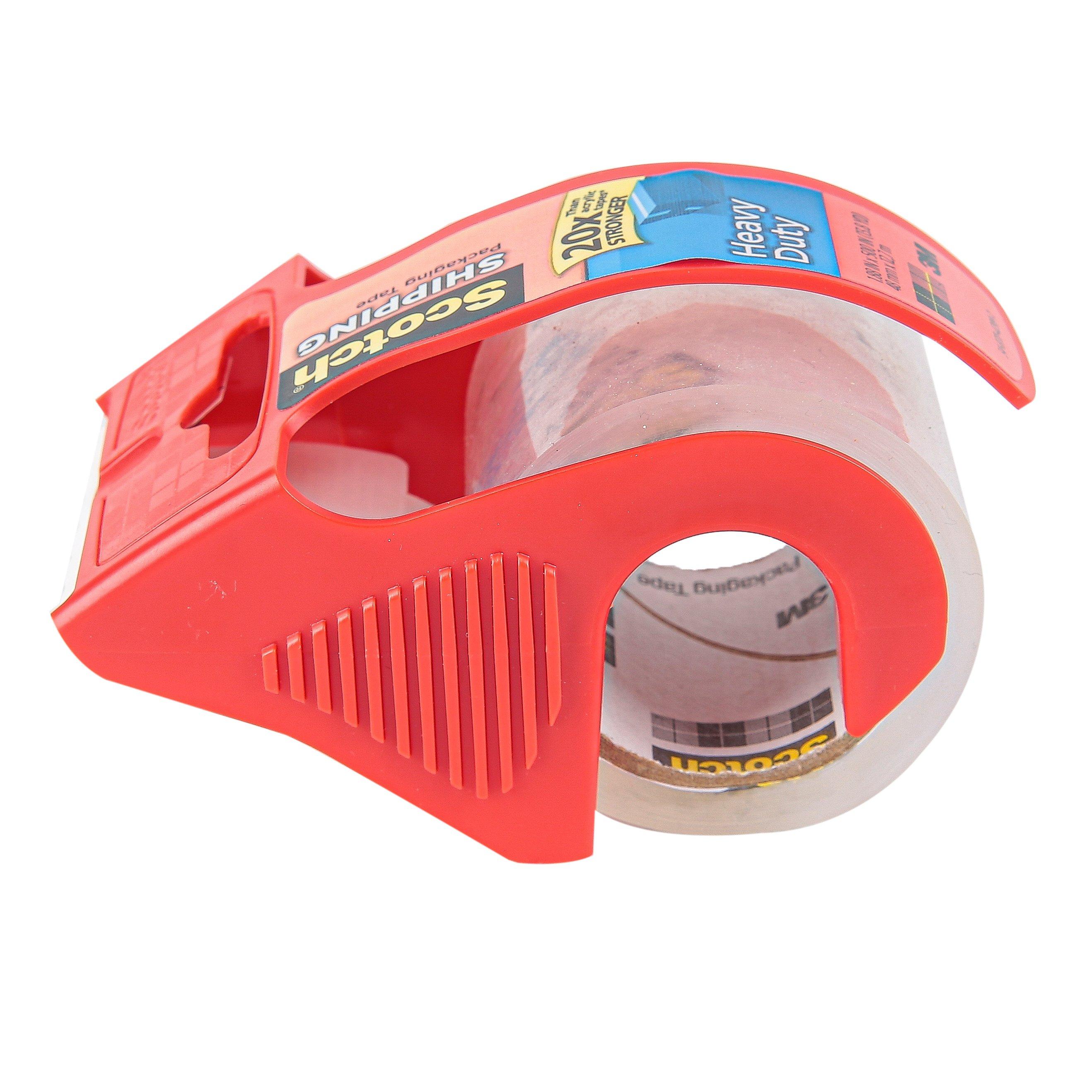 Heavy Duty Shipping & Packaging Tape In Dispenser, Red Mardel 3428331