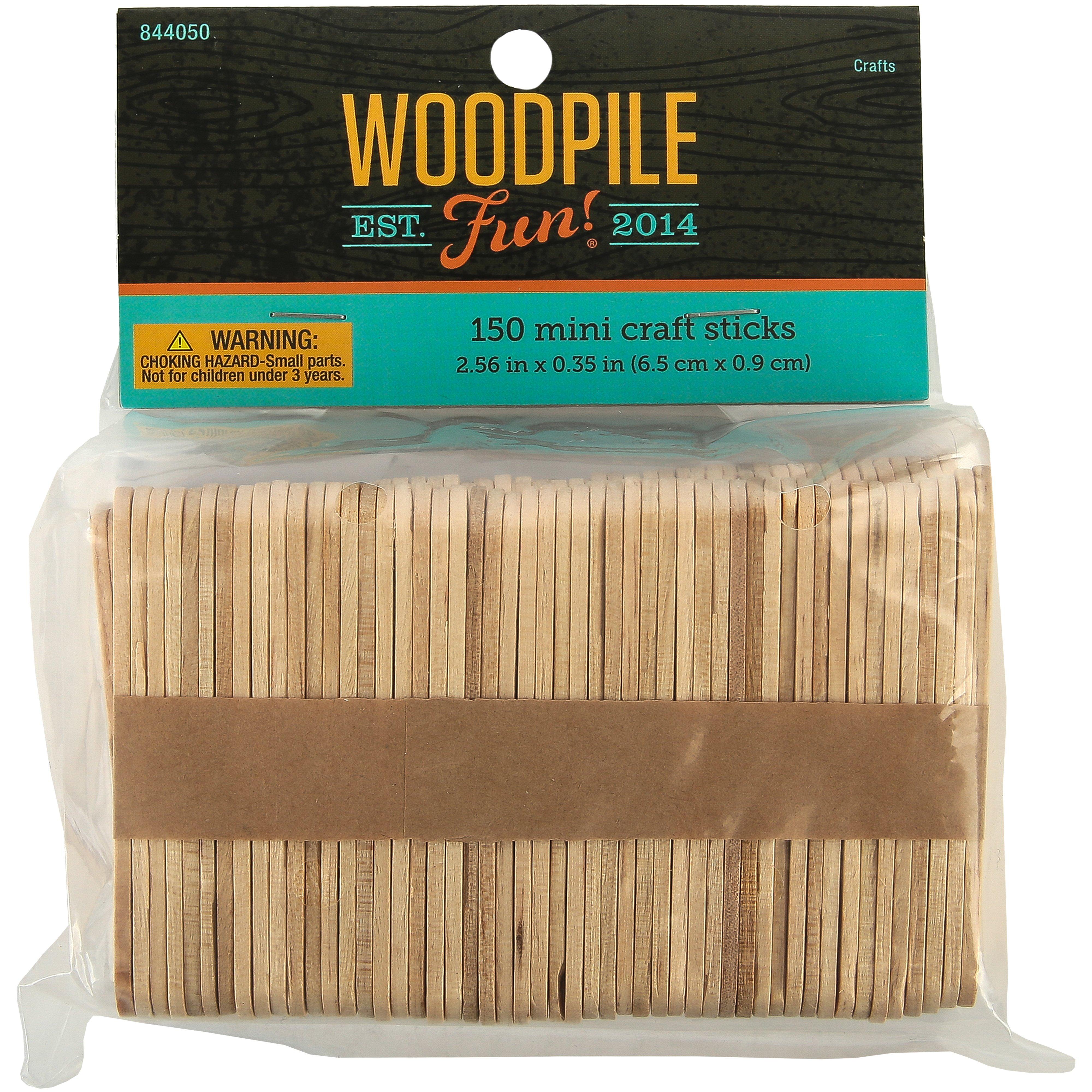 Wooden Mini Craft Sticks, Natural, 150 Count | Mardel | 3452323