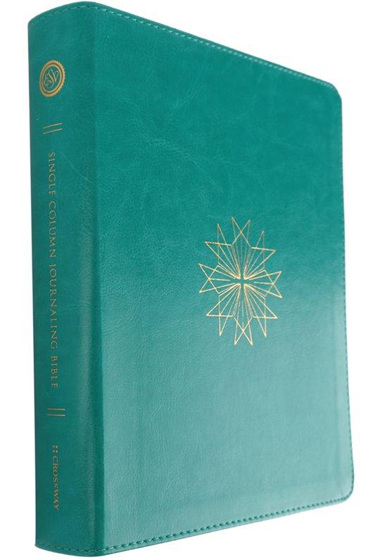 ESV Single Column Journaling Bible, Imitation Leather, Teal