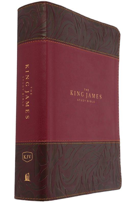 KJV Thomas Nelson FullColor Study Bible, DuoTone, Burgundy and Brown