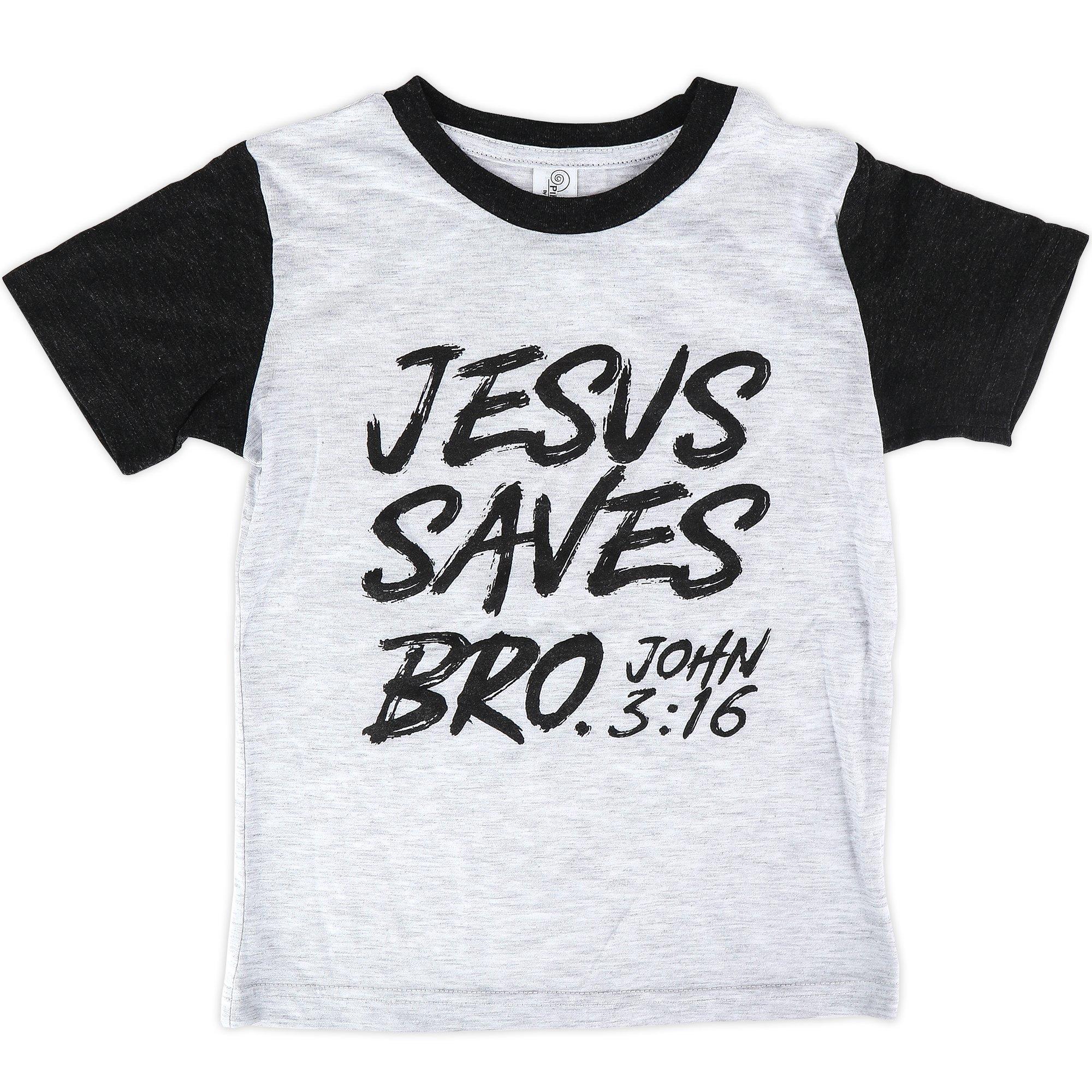 NOTW, John 3:16 Jesus Saves Bro Kid's Short Sleeve T-Shirt, XS-L ...