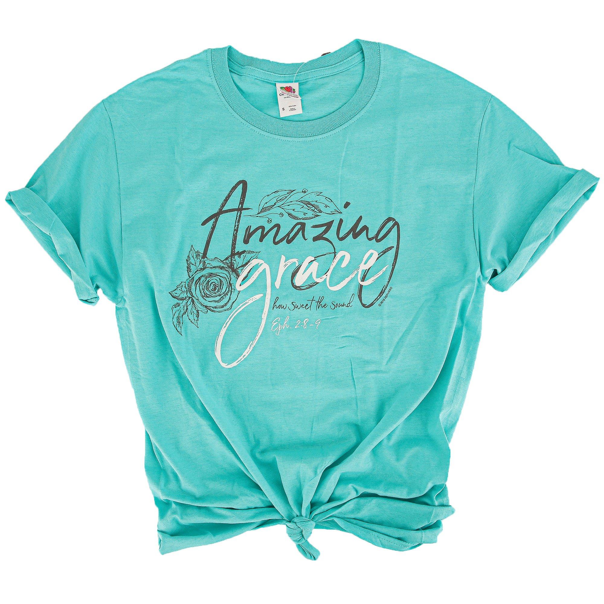 Kerusso, Ephesians 2:8-9 Amazing Grace Women's Short Sleeve T