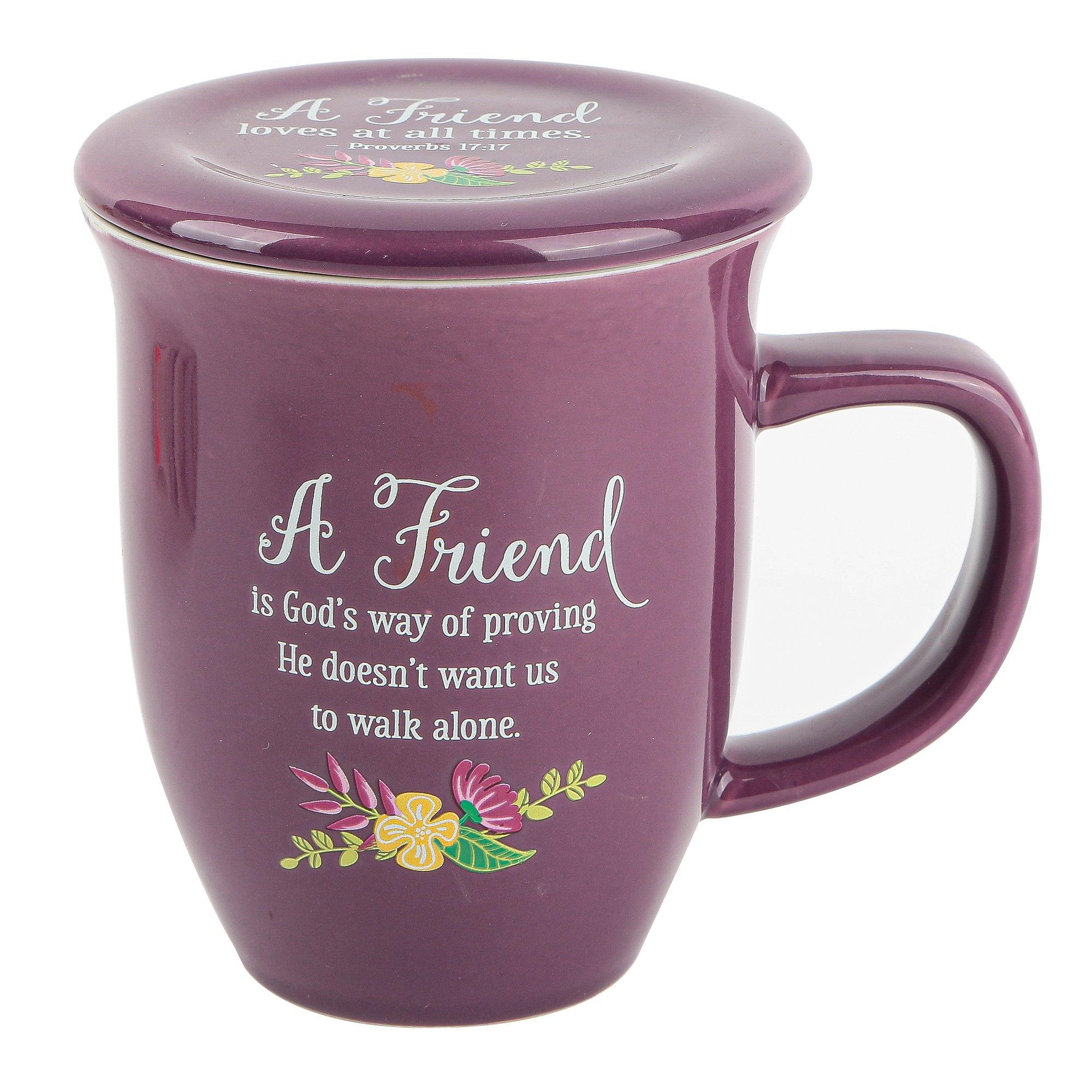 Abbey and CA Gift, Friend Coffee Mug with Coaster, Purple, 14 Ounces |  Mardel | 3779964