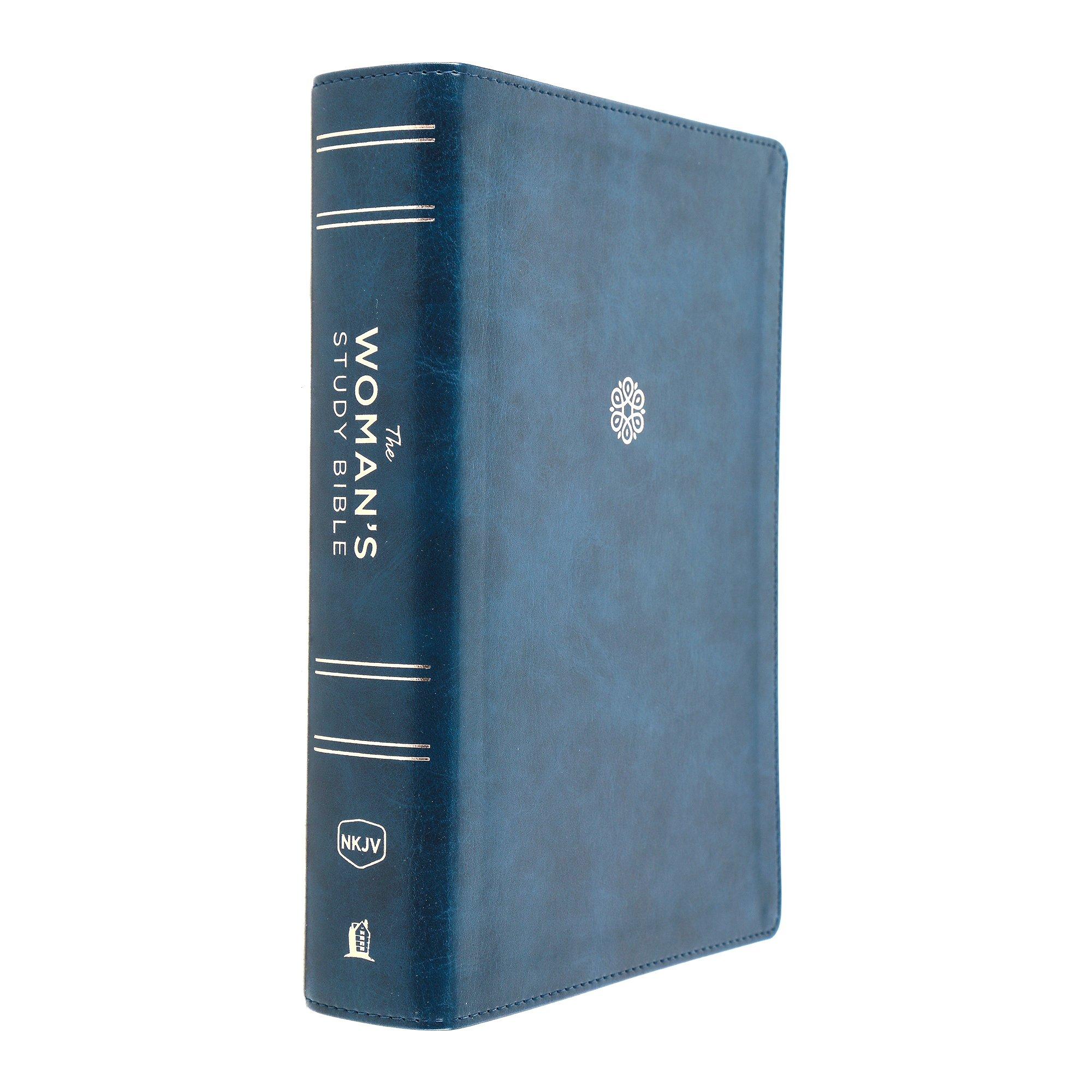 NKJV Woman's Study Bible: Fully Revised, Blue, Thumb Indexed
