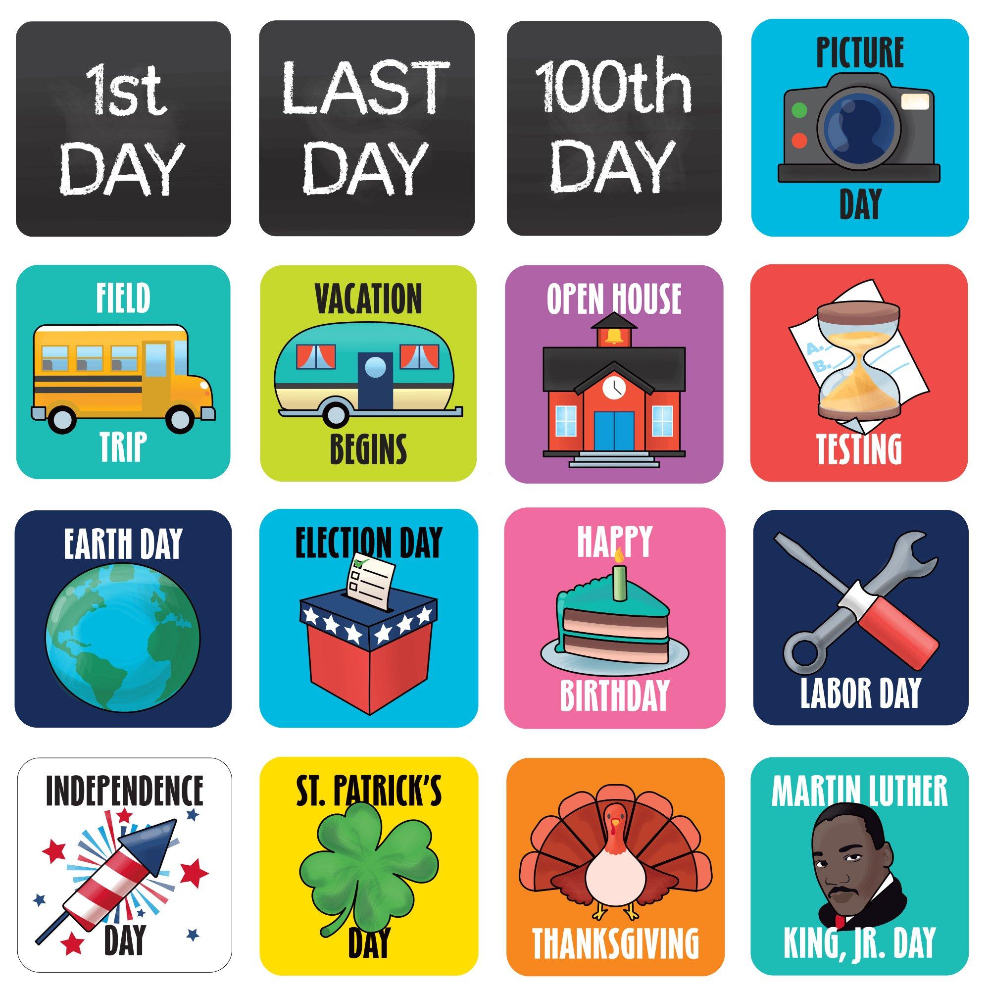 Special Events Calendar Days, x Inches, 36 Pieces Mardel