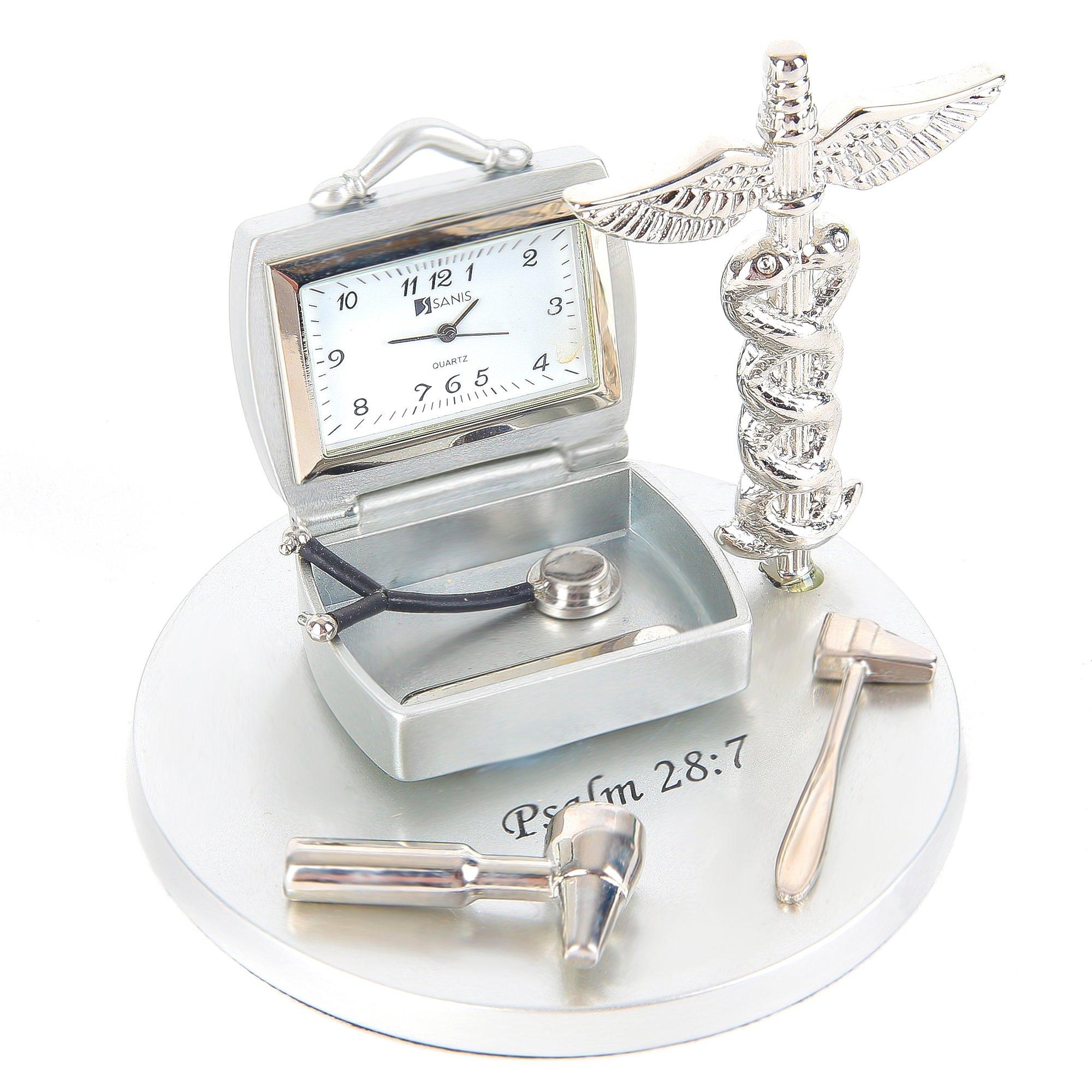 General Surgeon Watch with tiny intestine, knife, stethoscope, mask, and caduceus, Doctor, hospital, buy gift