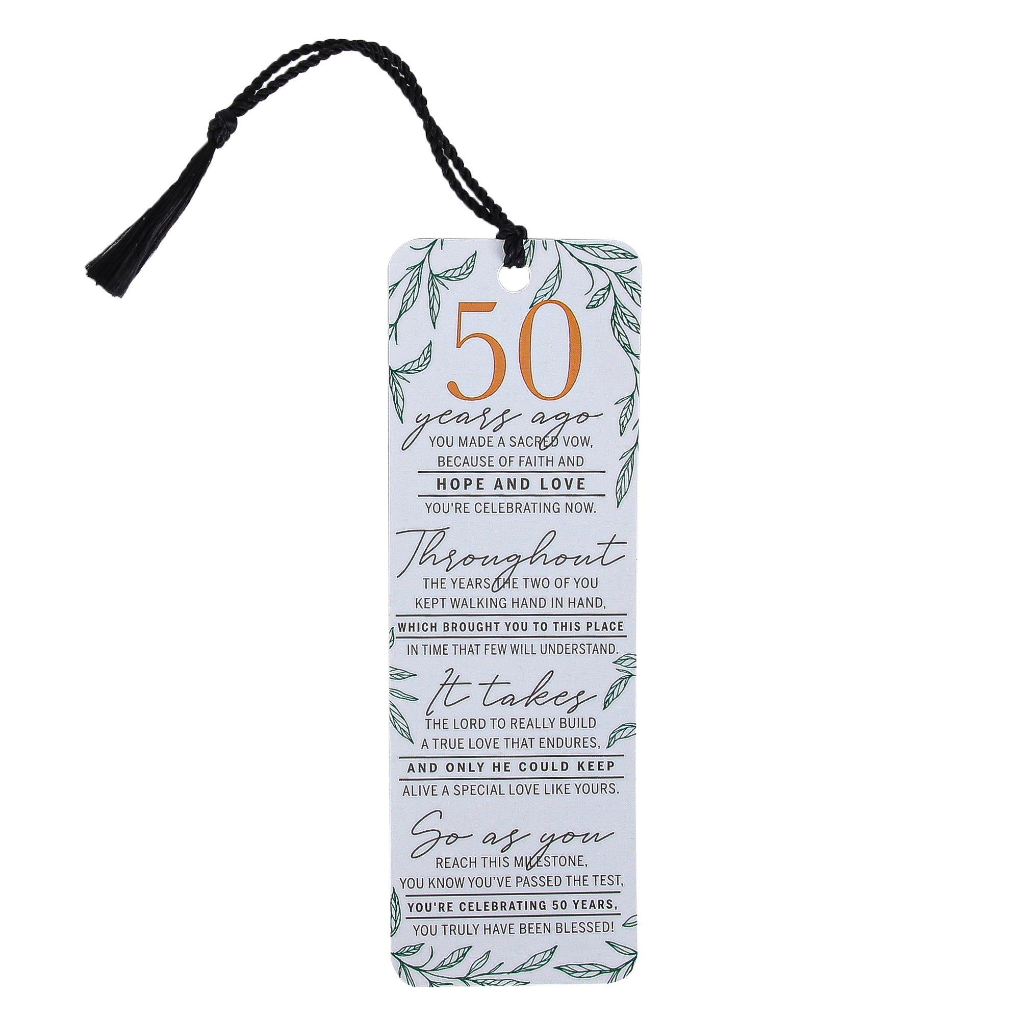 50 Years Ago Tassel Bookmark, 6 x 2 inches | Mardel | 3856176