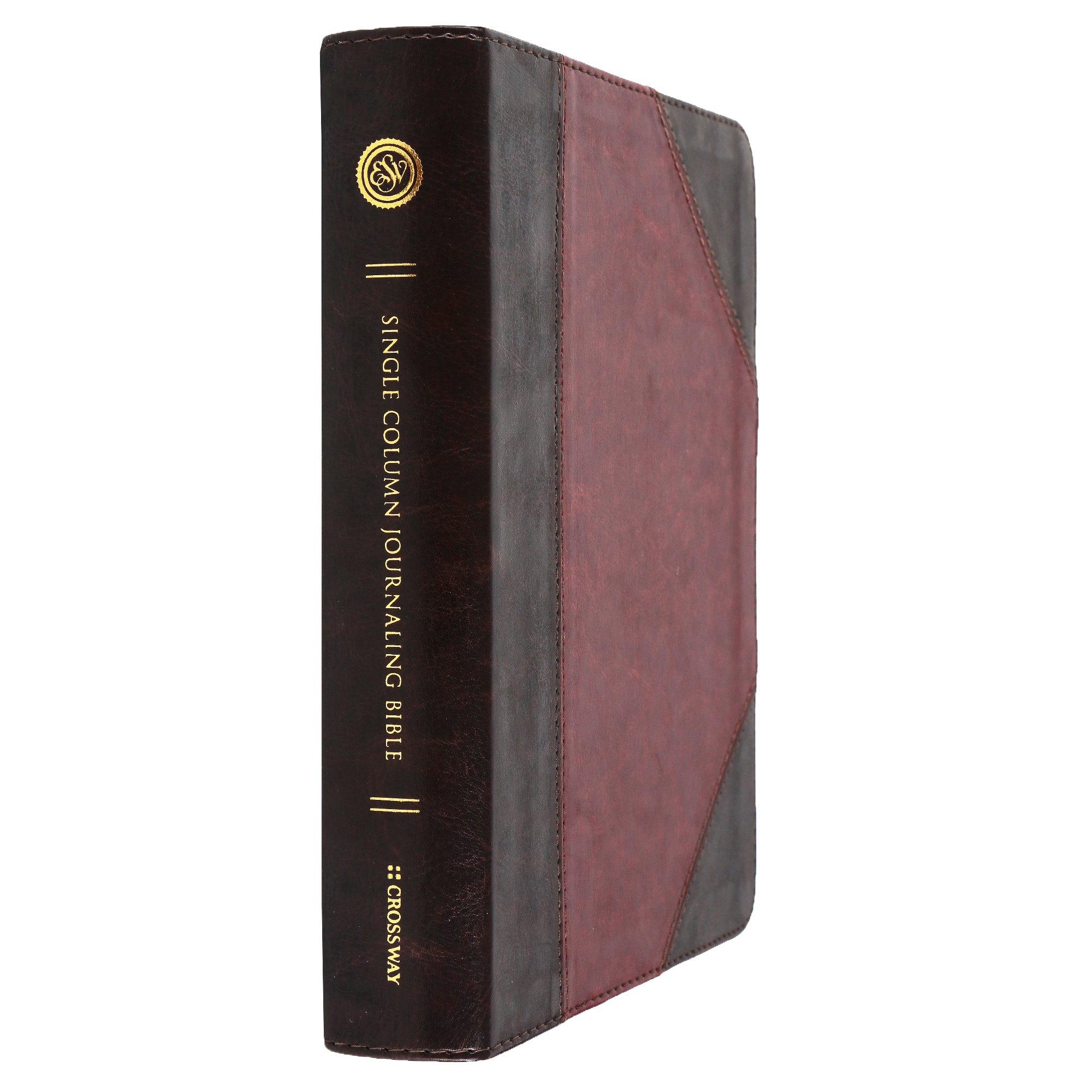 ESV Single Column Journaling Bible, Imitation Leather, Brown
