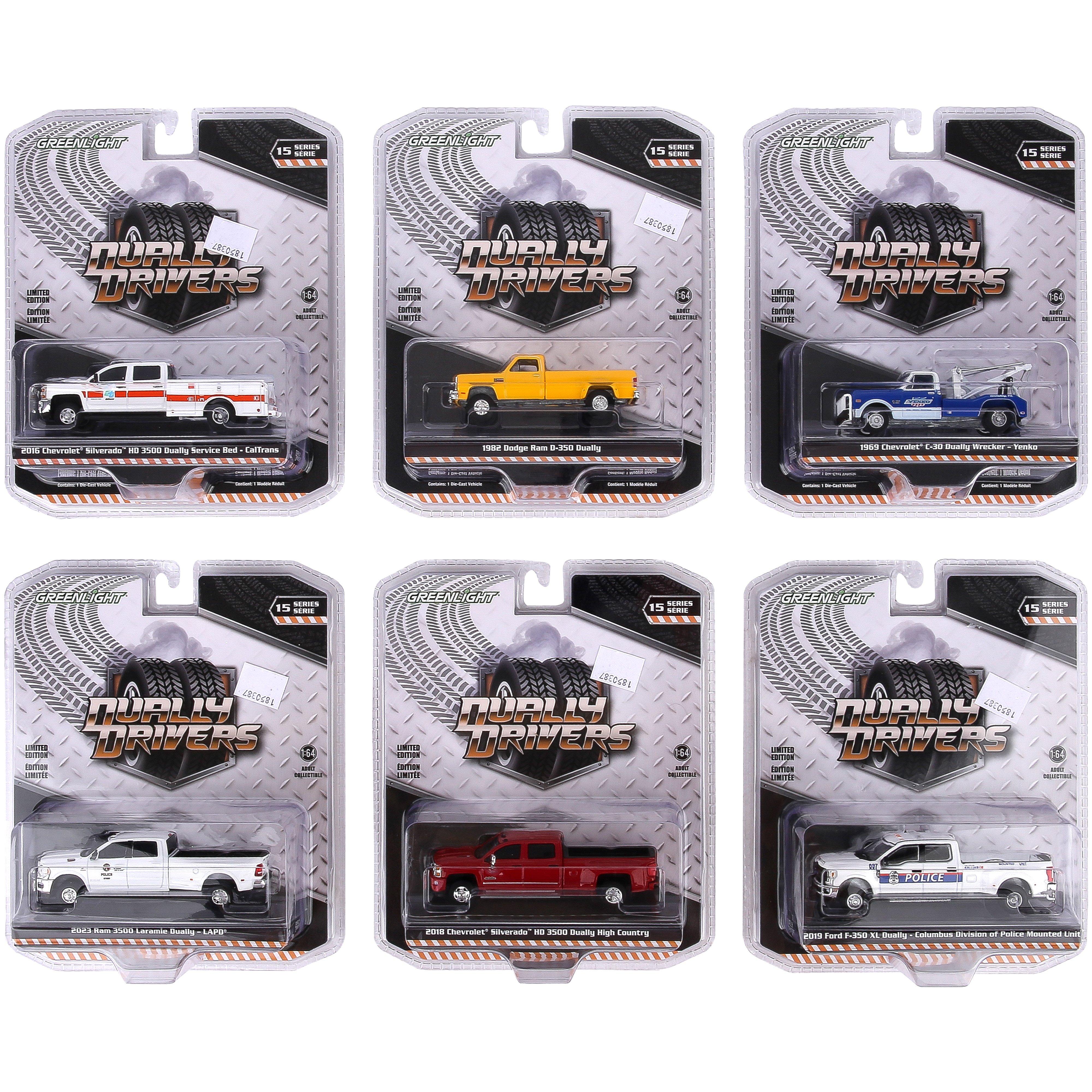 Dually Drivers Die-Cast Metal Toy Truck, 1:64 Scale, Assortment