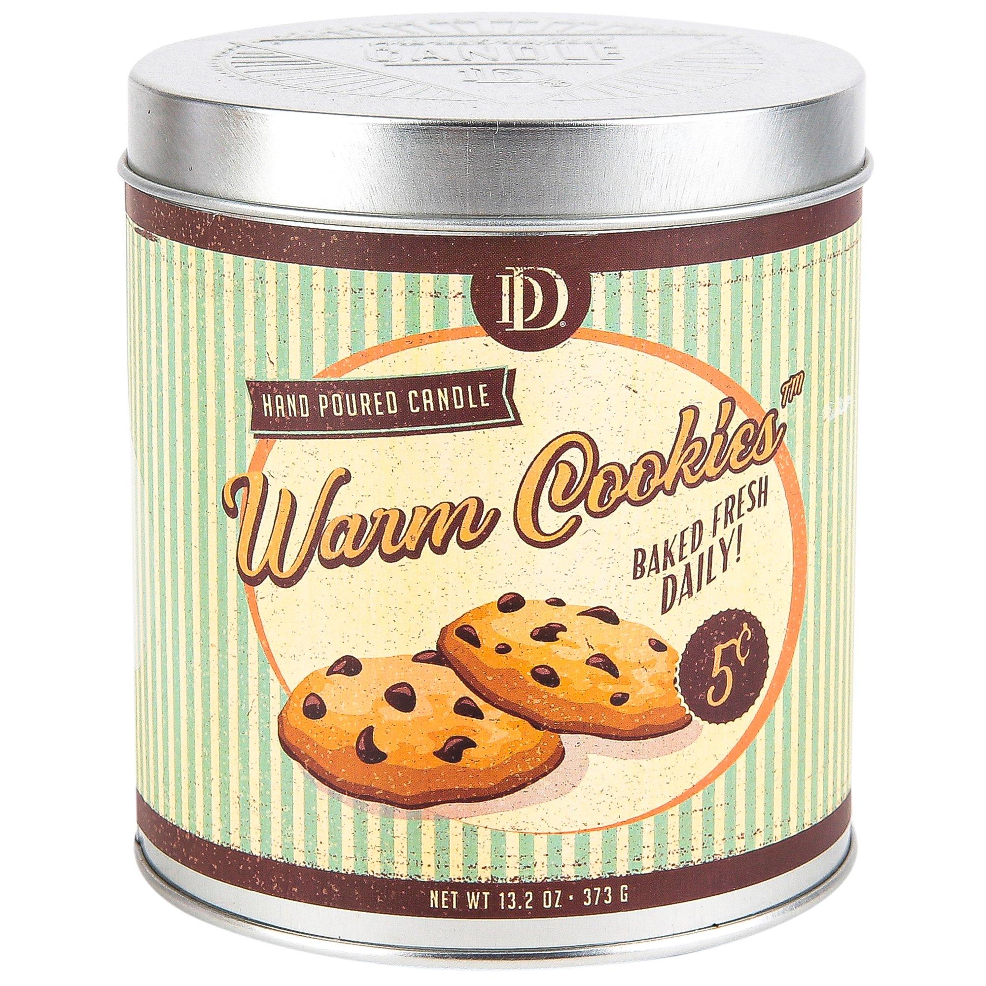 Darsee & David's, Warm Cookie Scented Candle Tin, 13.2 Ounces